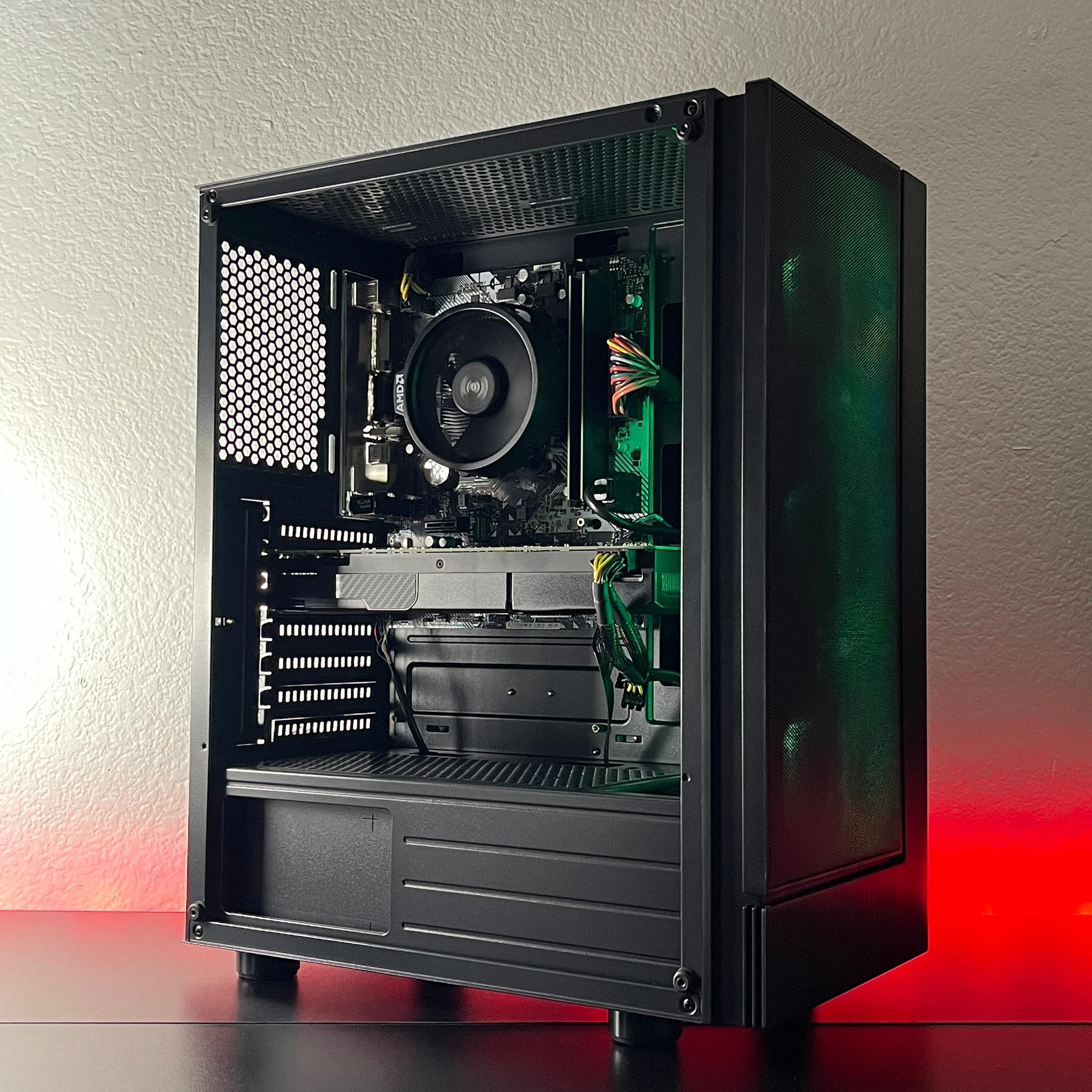 GTX 1070 8GB, Ryzen 7 2700, 16GB RAM | Black RGB Gaming Computer/PC