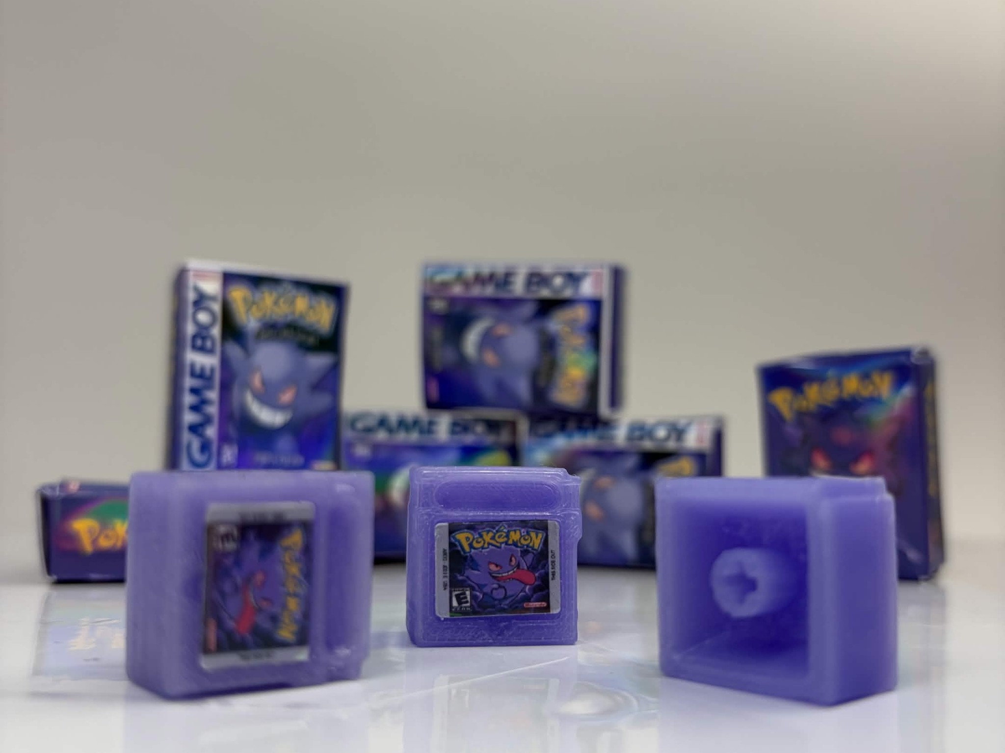 Artisan Keycap - Gameboy Pokemon Purple - Gengar Cartridge Artisan Keycap - 3d Printed