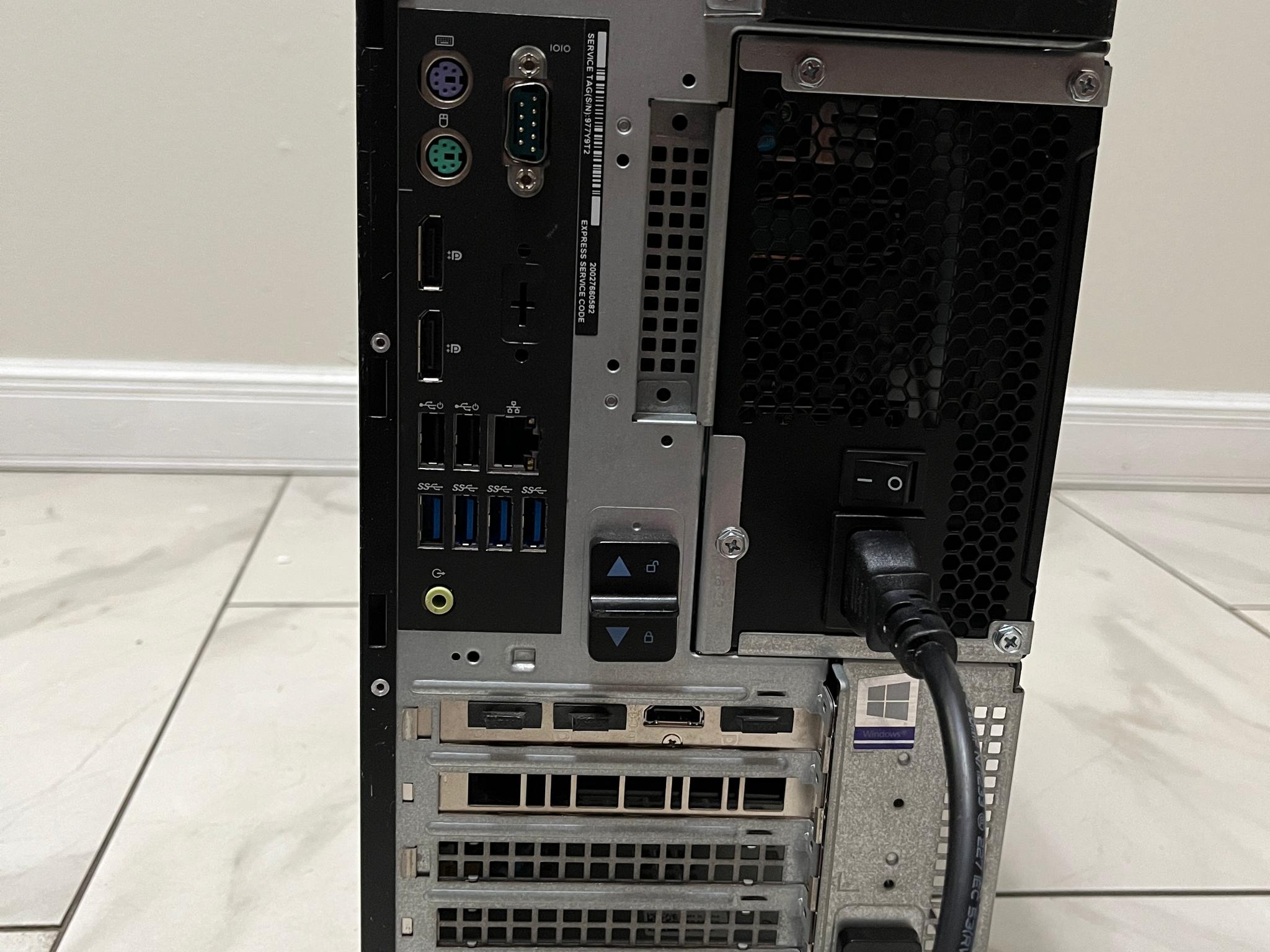 NVIDIA RTX 2070, Intel i5-8500, 16GB RAM,3.2TB Storage- Dell Gaming PC w/Wi-Fi & BT(Missing F Plate)