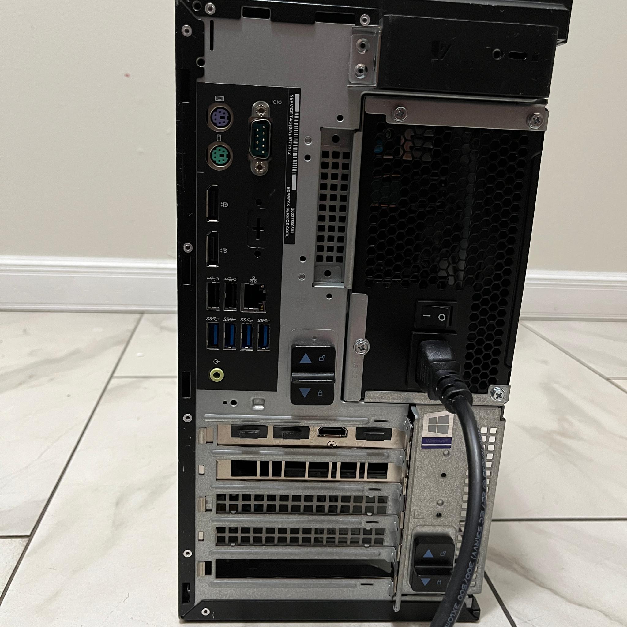 NVIDIA RTX 2070, Intel i5-8500, 16GB RAM,3.2TB Storage- Dell Gaming PC w/Wi-Fi & BT(Missing F Plate)