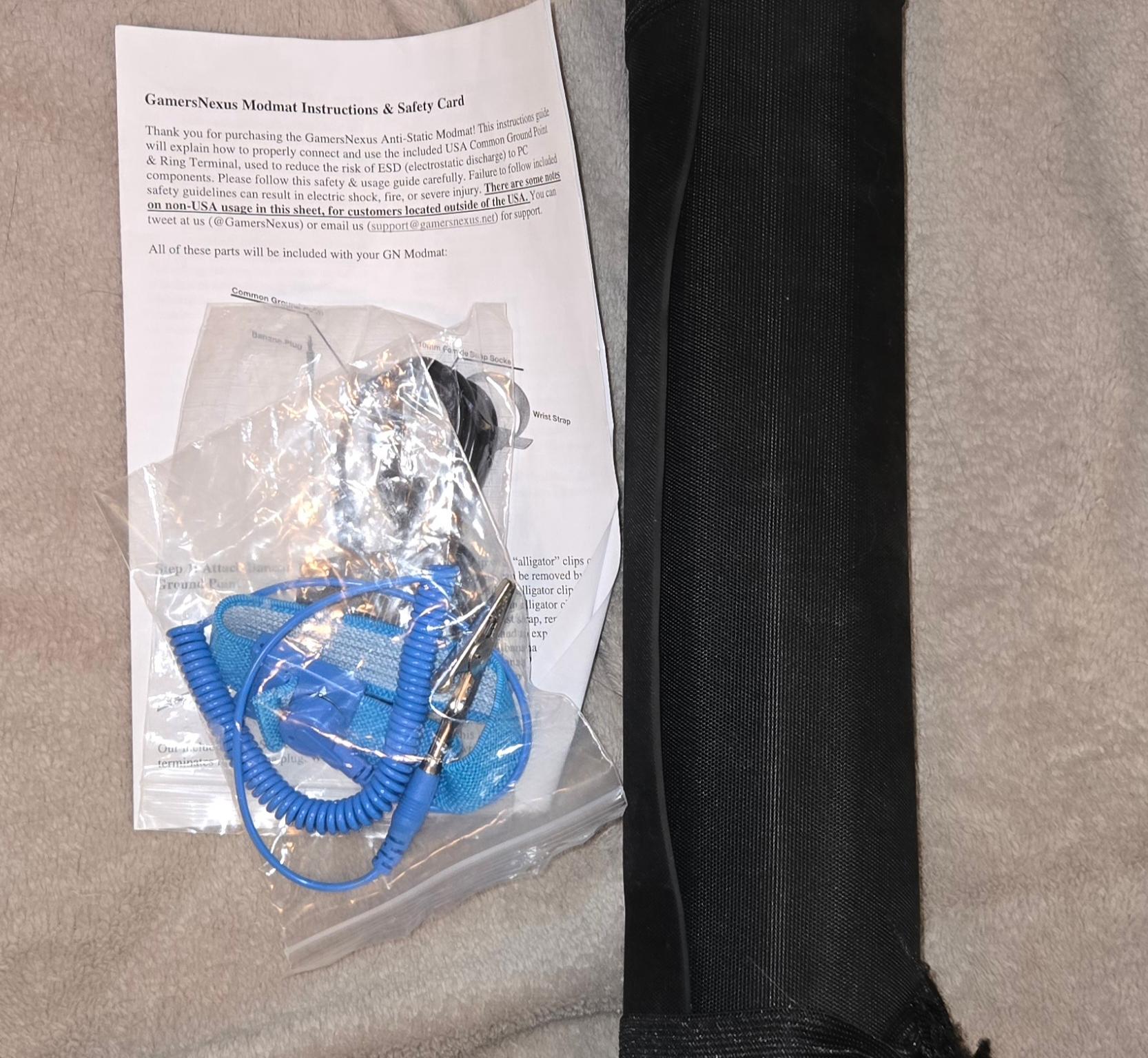 Gamers Nexus Modmat ESD Mat New With Strap
