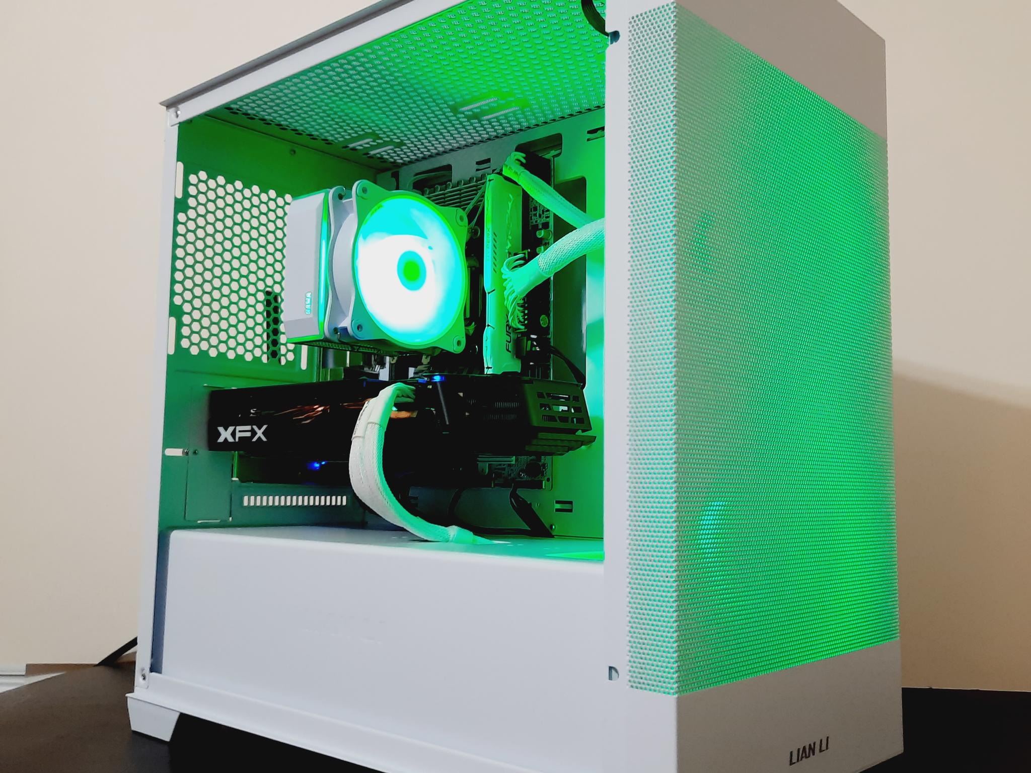 ⚡Great Value White Gaming PC - Intel Xeon 10-cores ● 16GB RAM ● 512GB SSD ● Wi-Fi ● AMD RX 580 8GB