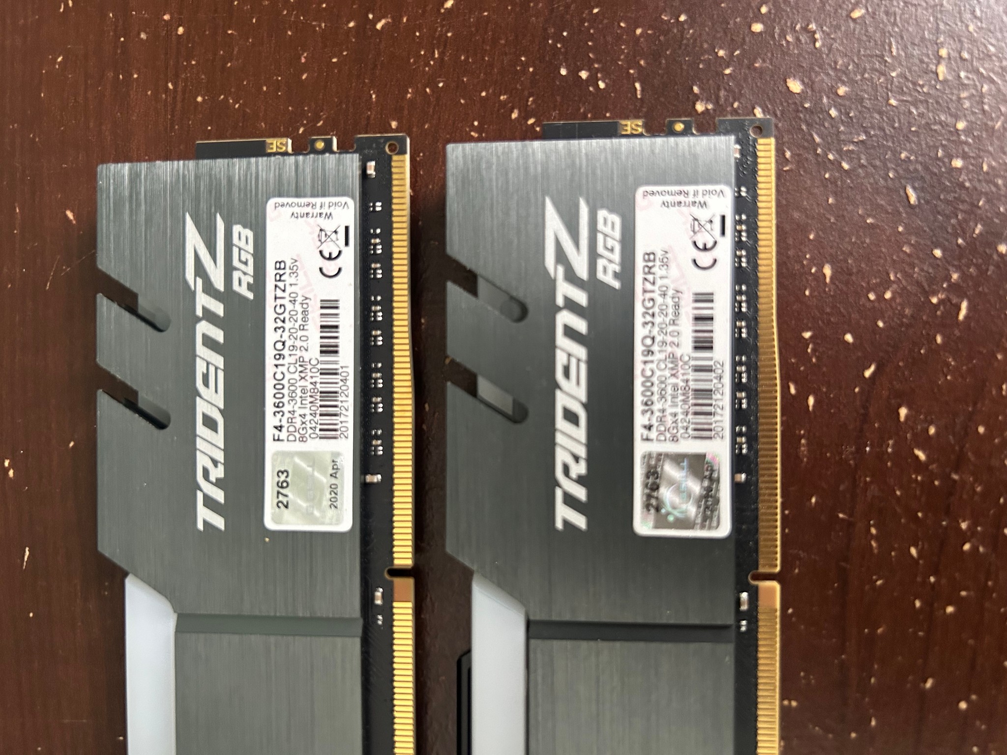 16gb rgb 3600mhz ddr4 trident z ram (8x2)