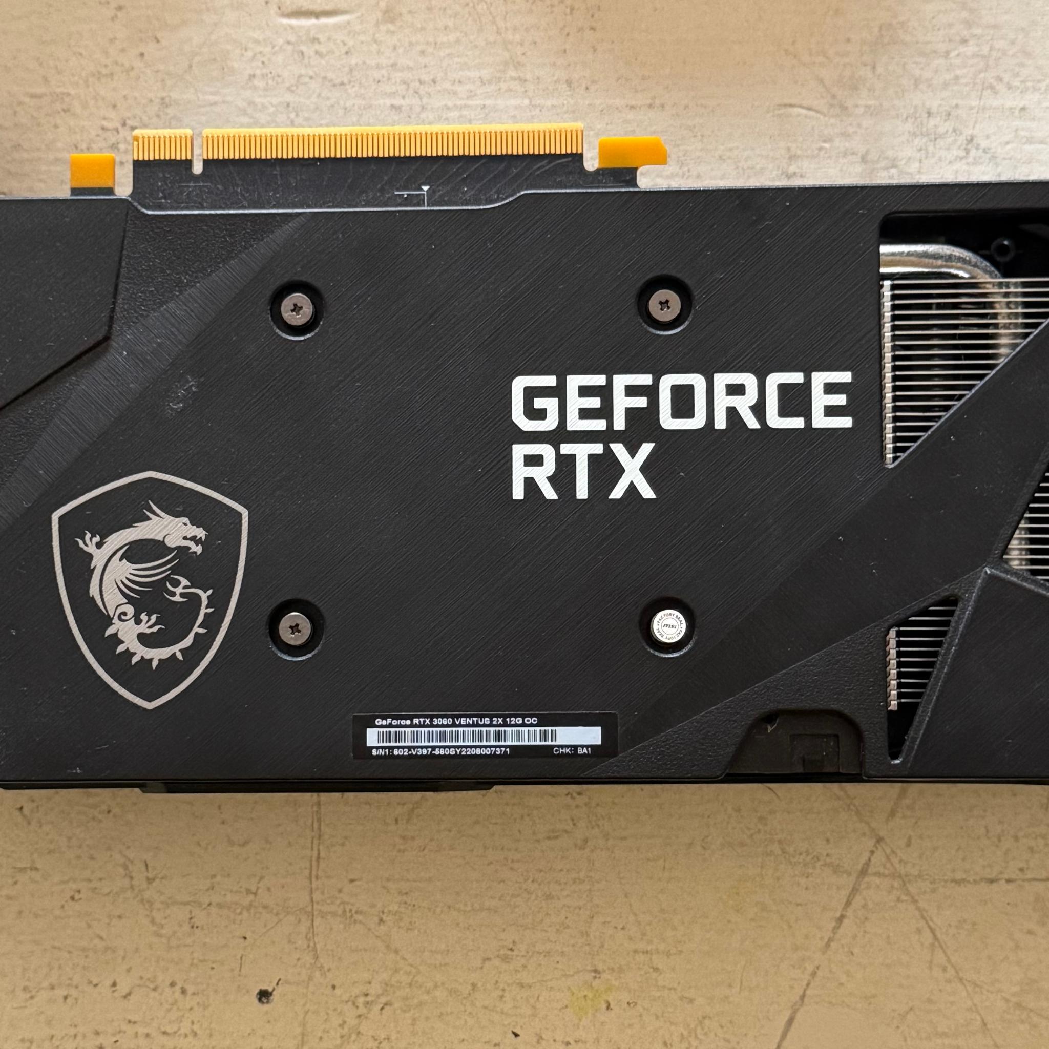 MSI NVIDIA GeForce RTX 3060 VENTUS 2X OC 12GB GDDR6 Graphics Card