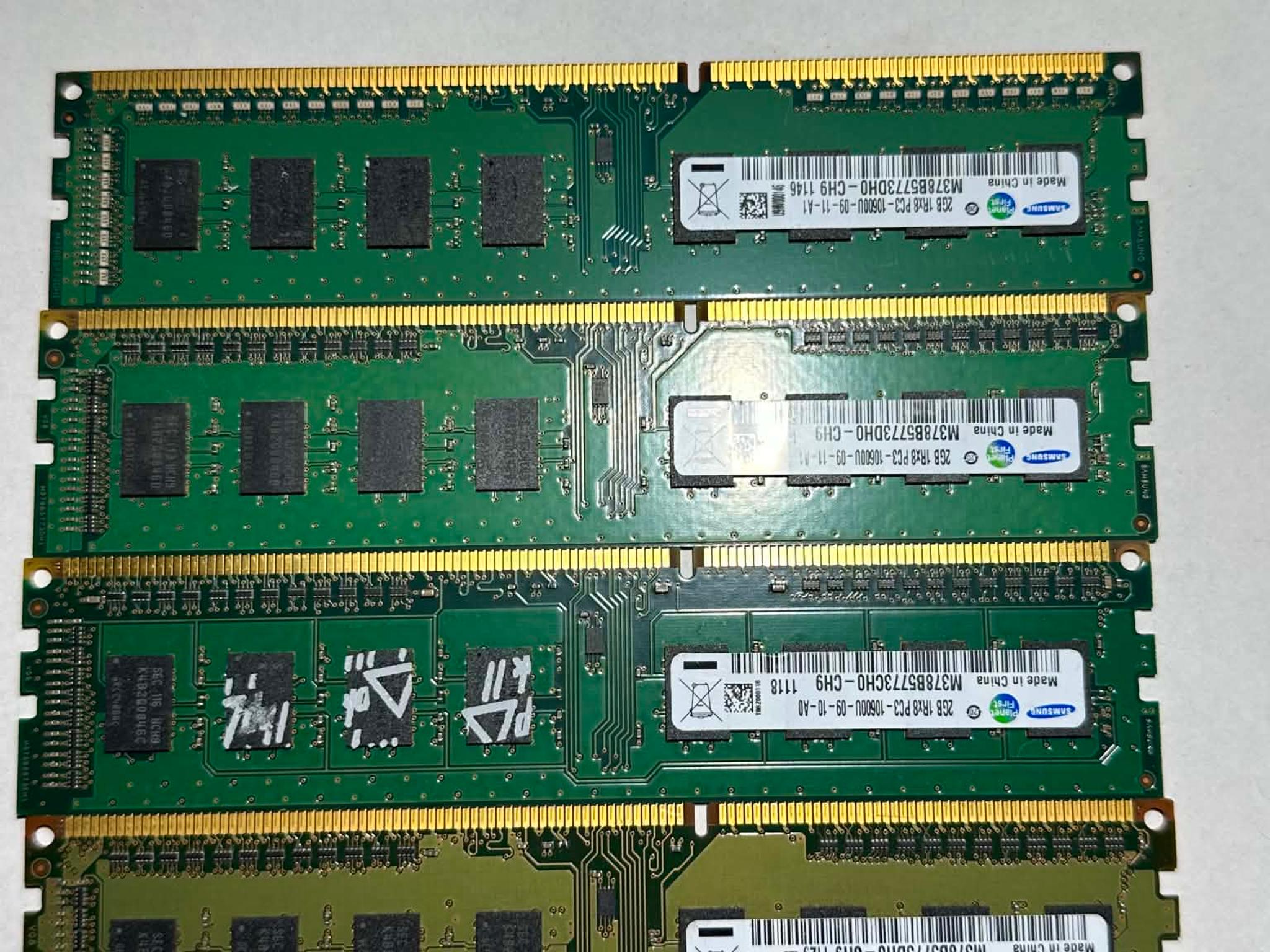 Samsung 8GB DDR3 Desktop RAM – 4x2GB PC3-10600U 1333MHz