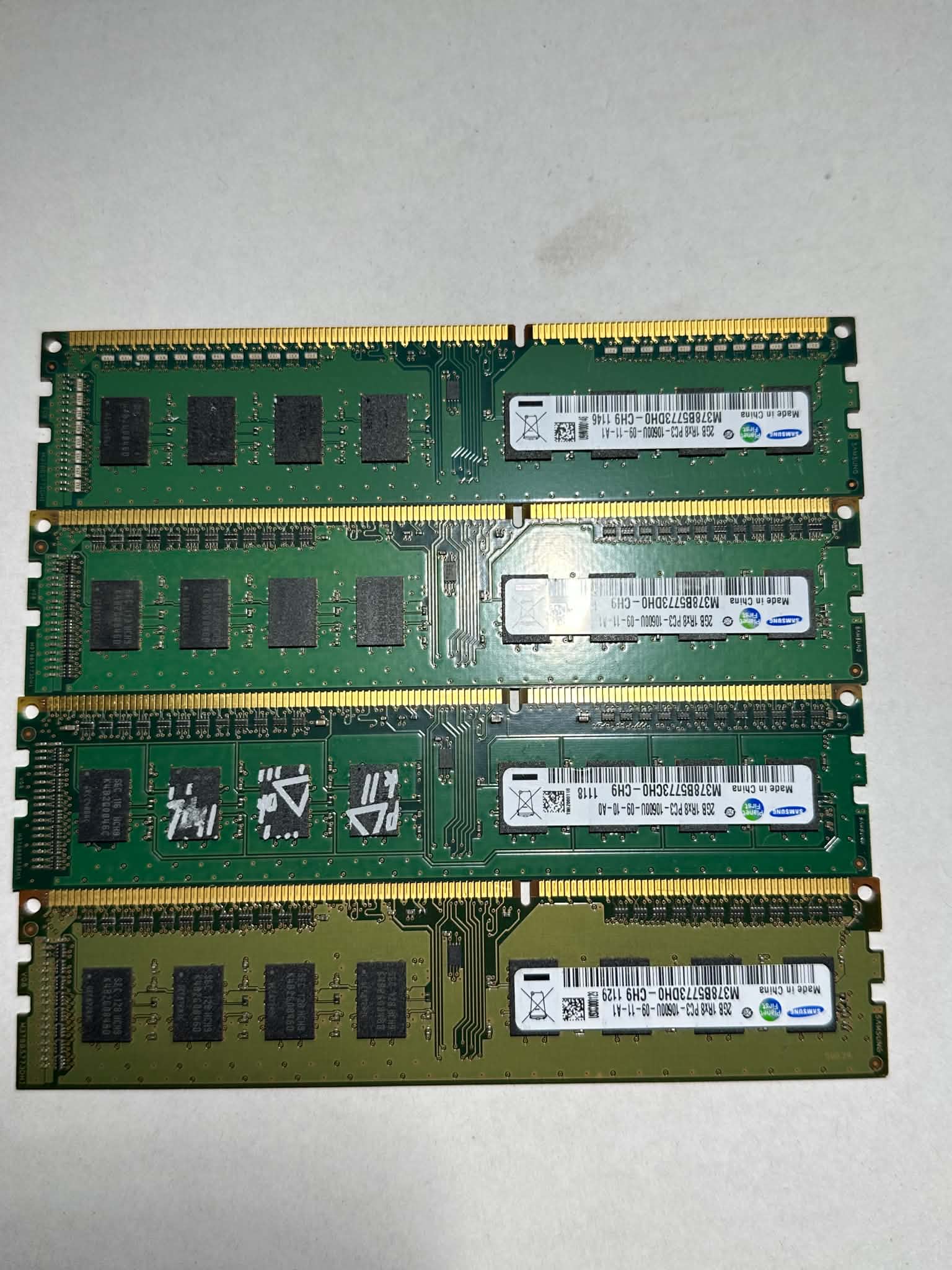 Samsung 8GB DDR3 Desktop RAM – 4x2GB PC3-10600U 1333MHz