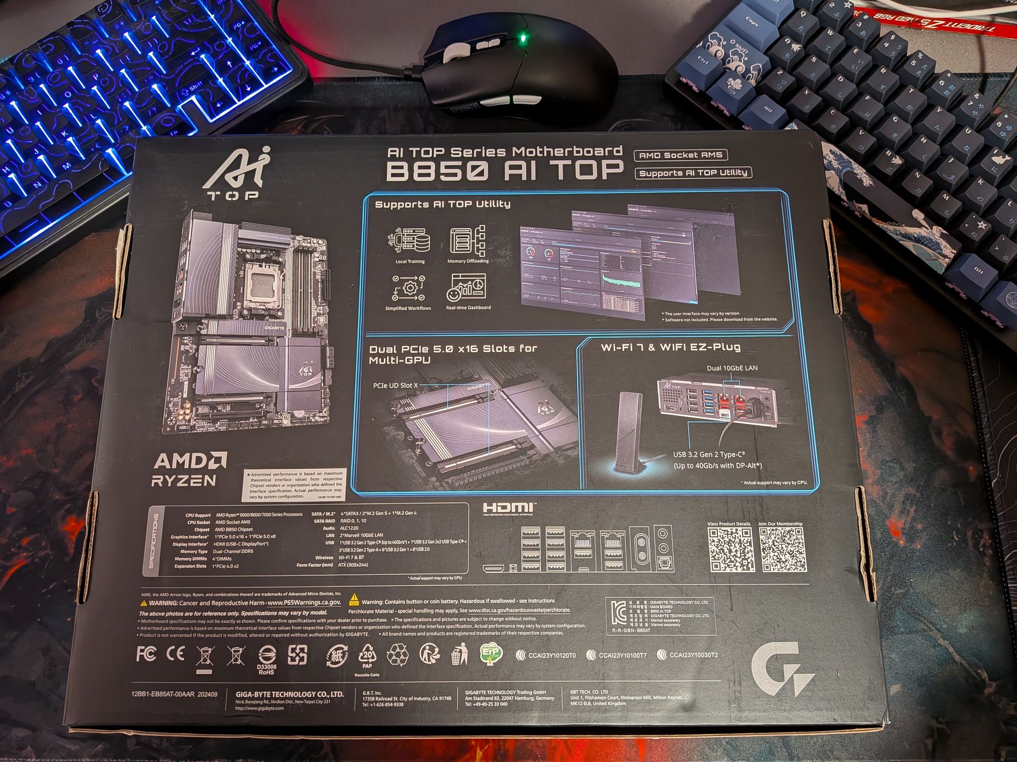 Gigabyte B850 AI TOP ATX AM5 Motherboard
