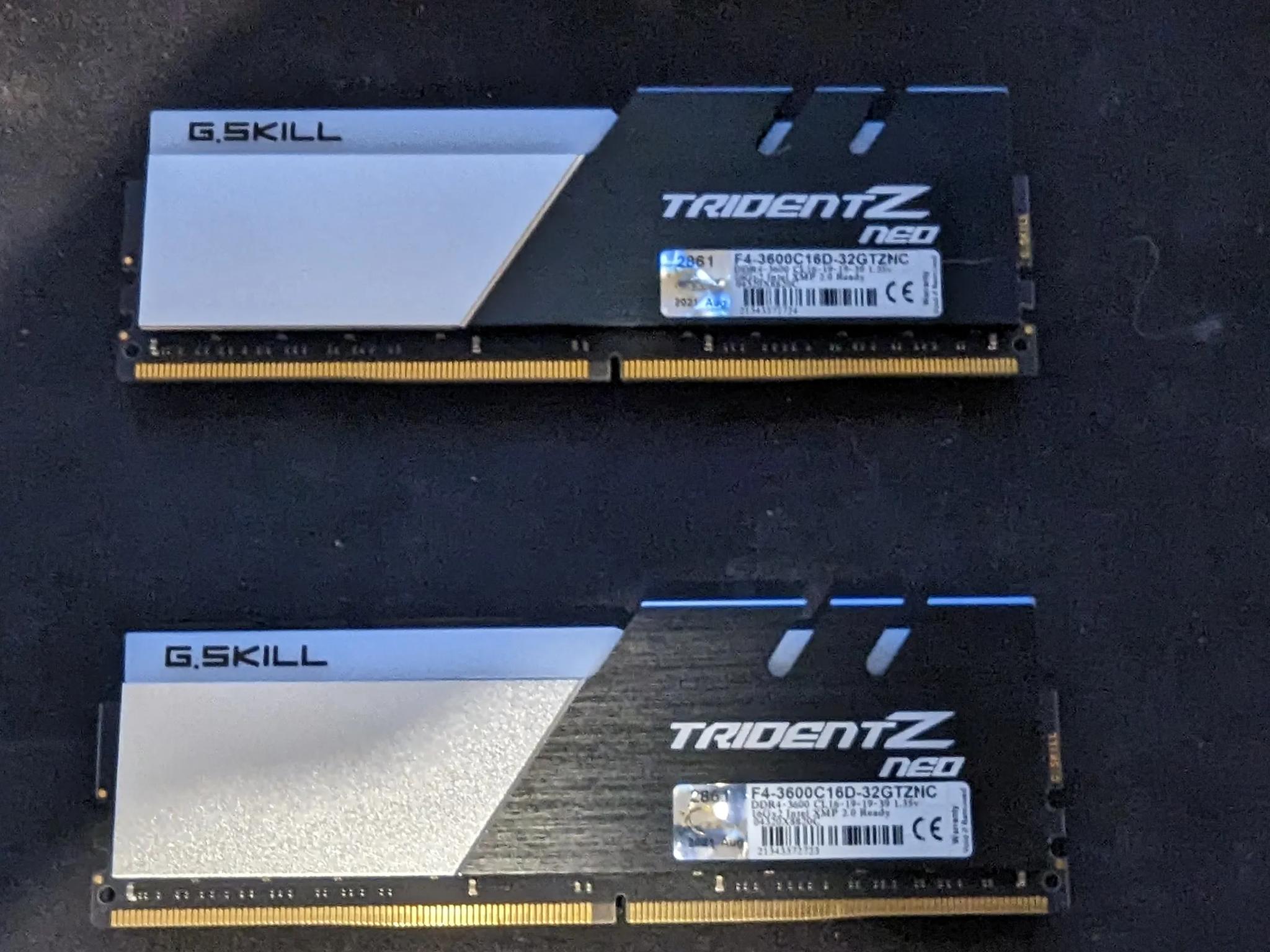 G.Skill Trident Z Neo 32 GB (2 x 16 GB) DDR4-3600 CL16 Memory