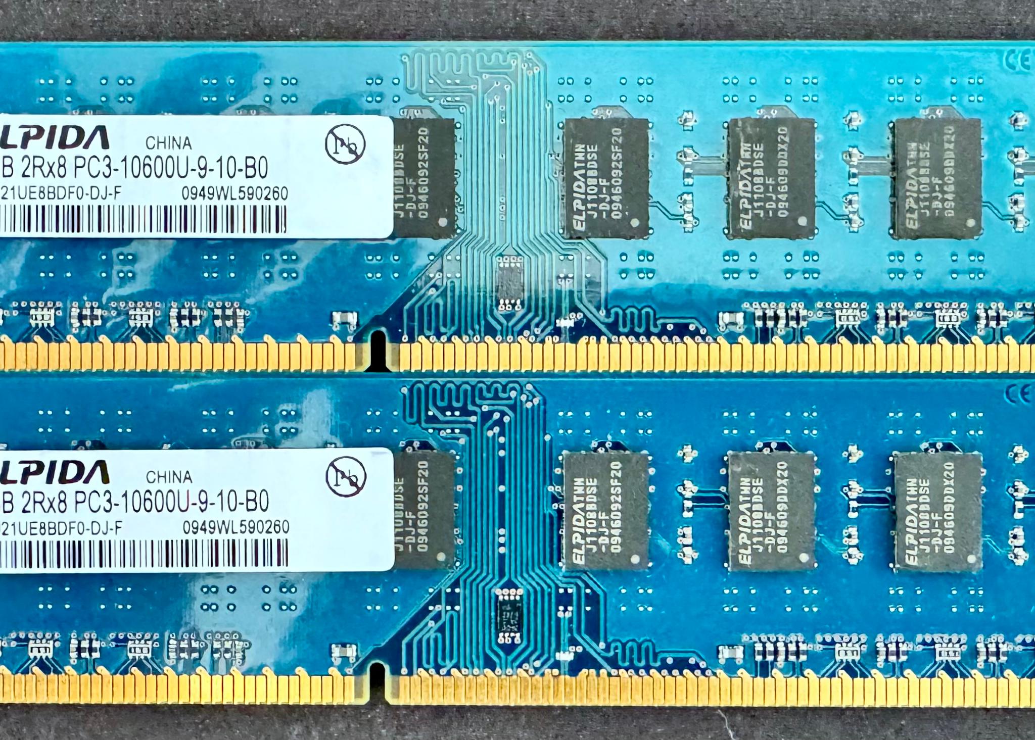 Elpida 4GB (2x2GB) DDR3 1334Mhz CL9 RAM