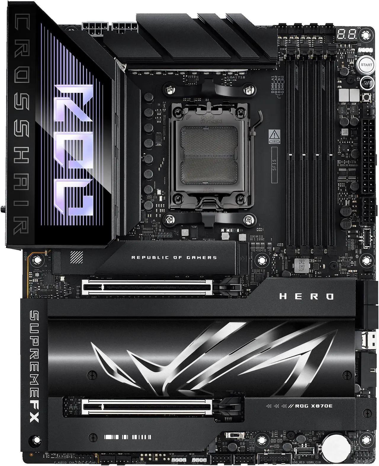 ASUS ROG CROSSHAIR X870E HERO WIFI7 AMD AM5 ATX DDR5 Desktop Motherboard