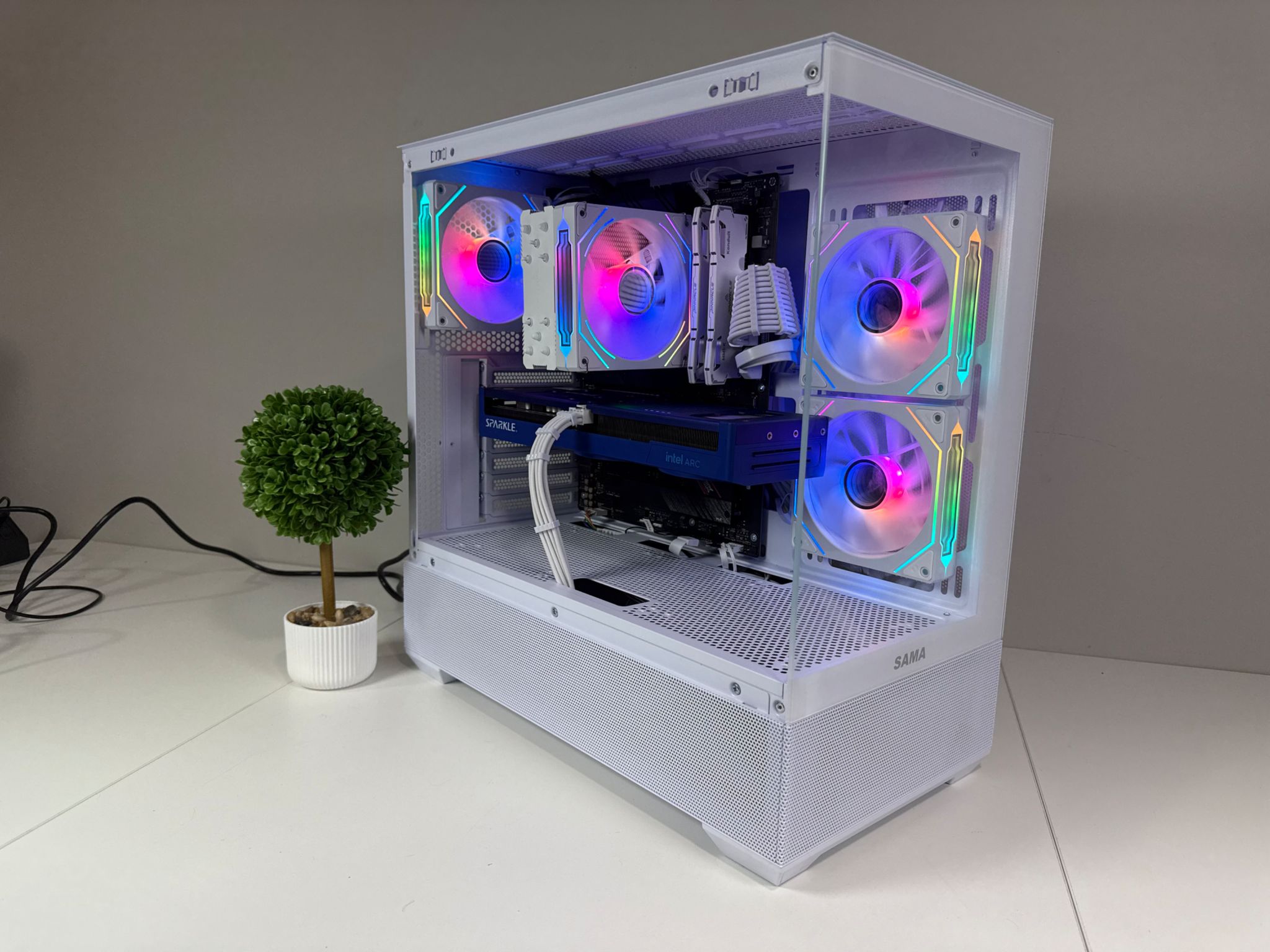 Intel B580 | Ryzen 7 5700 X | 32GB DDR4 | 1TB SSD | 650W Gold PSU | ARGB Fans | Windows 11 PRO