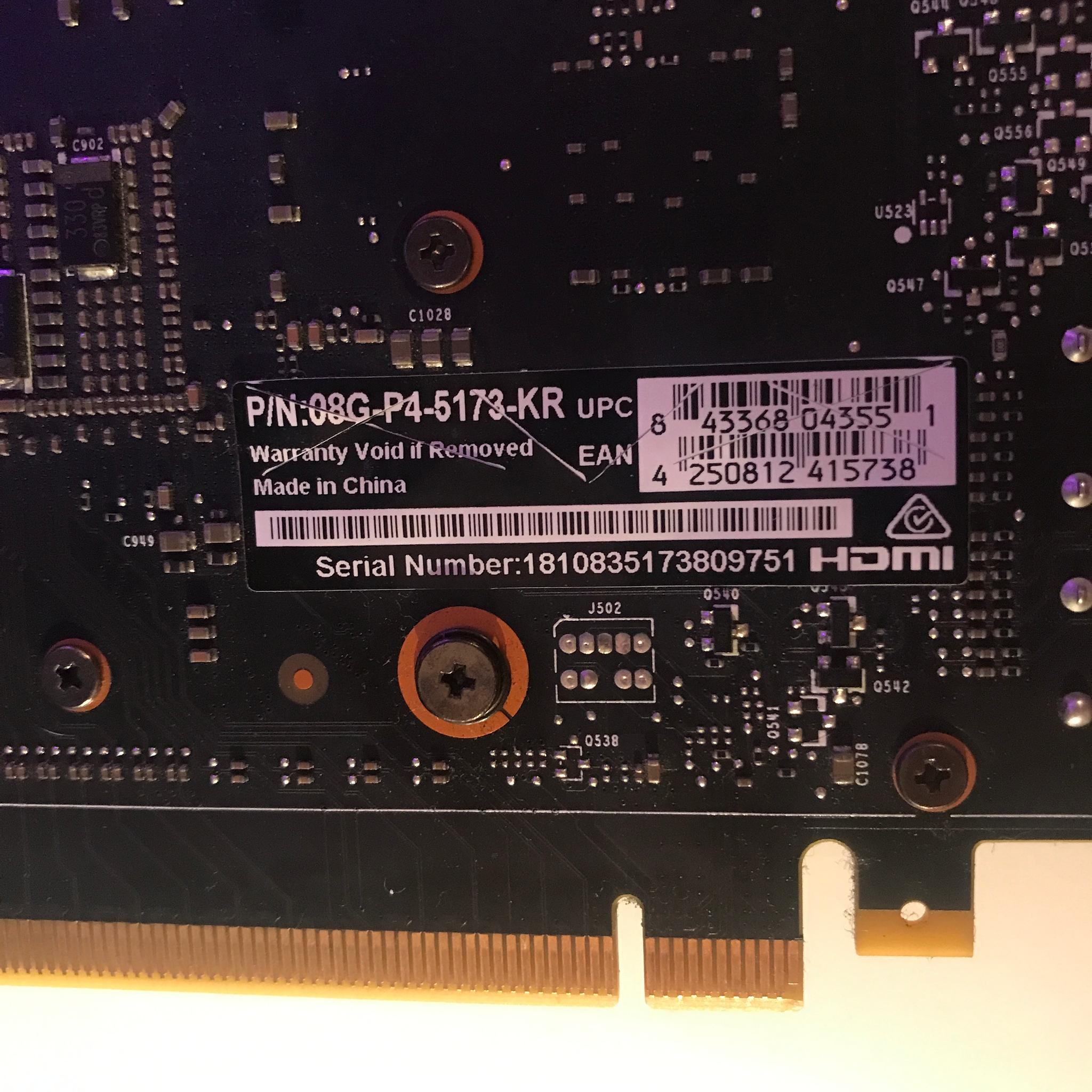 EVGA GTX 1070 8GB CARD WITH ORIGINAL BOX