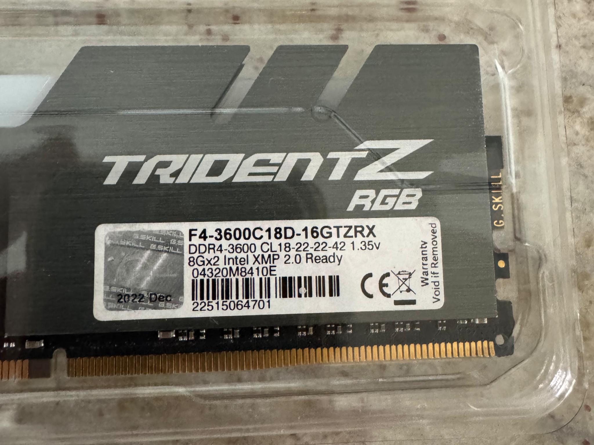 G skill trident Z 16gb Rgb ram
