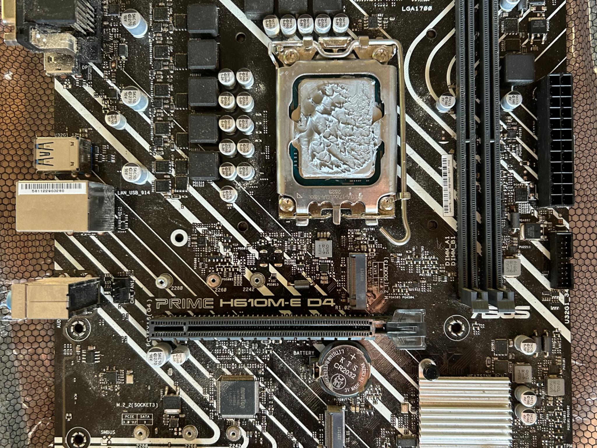 INTEL CPU + MOBO COMBO i3-12100F - ASUS PRIME H610M-E D4
