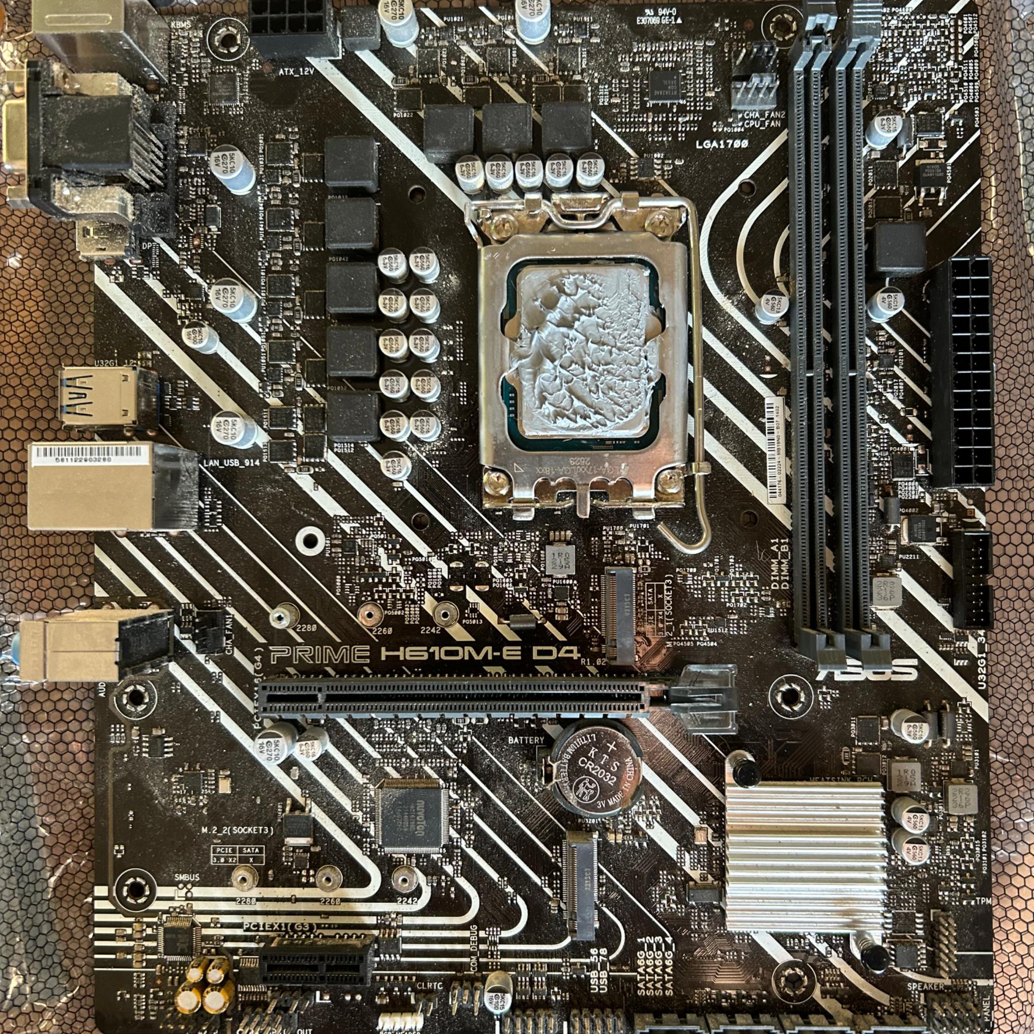 INTEL CPU + MOBO COMBO i3-12100F - ASUS PRIME H610M-E D4