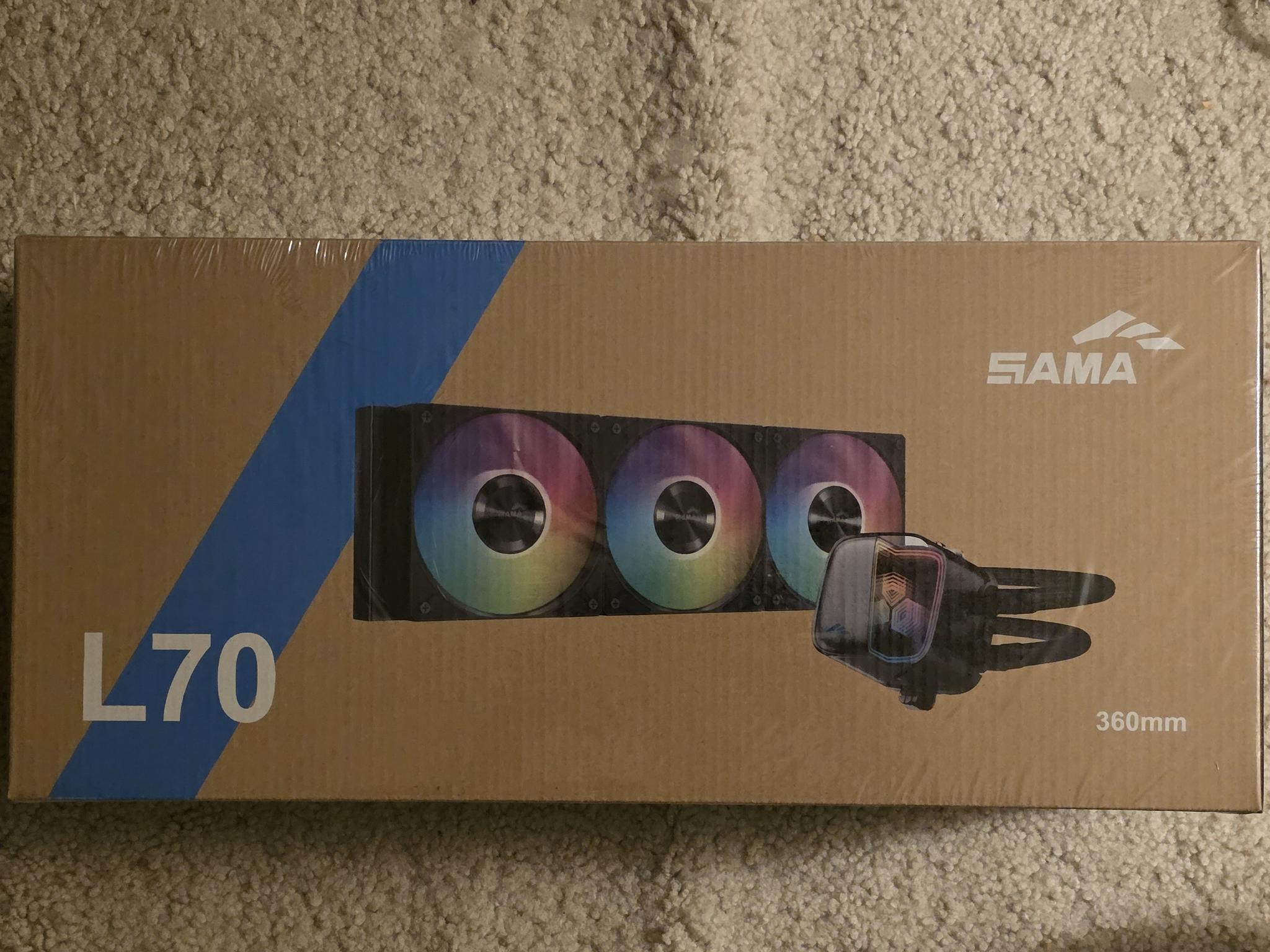 SAMA L70 360MM Black ARGB AIO Cooler LGA 1700/1851/AM5/AM4 Sockets Brand New Sealed