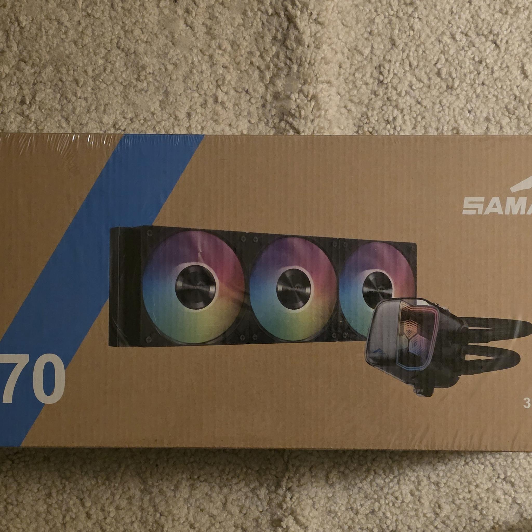 SAMA L70 360MM Black ARGB AIO Cooler LGA 1700/1851/AM5/AM4 Sockets Brand New Sealed