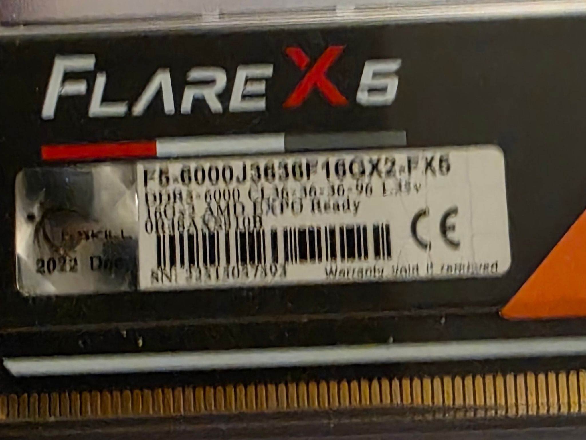 G.Skill Flare X5 DDR5-6000 desktop memory 32GB kit (2 x 16GB sticks)