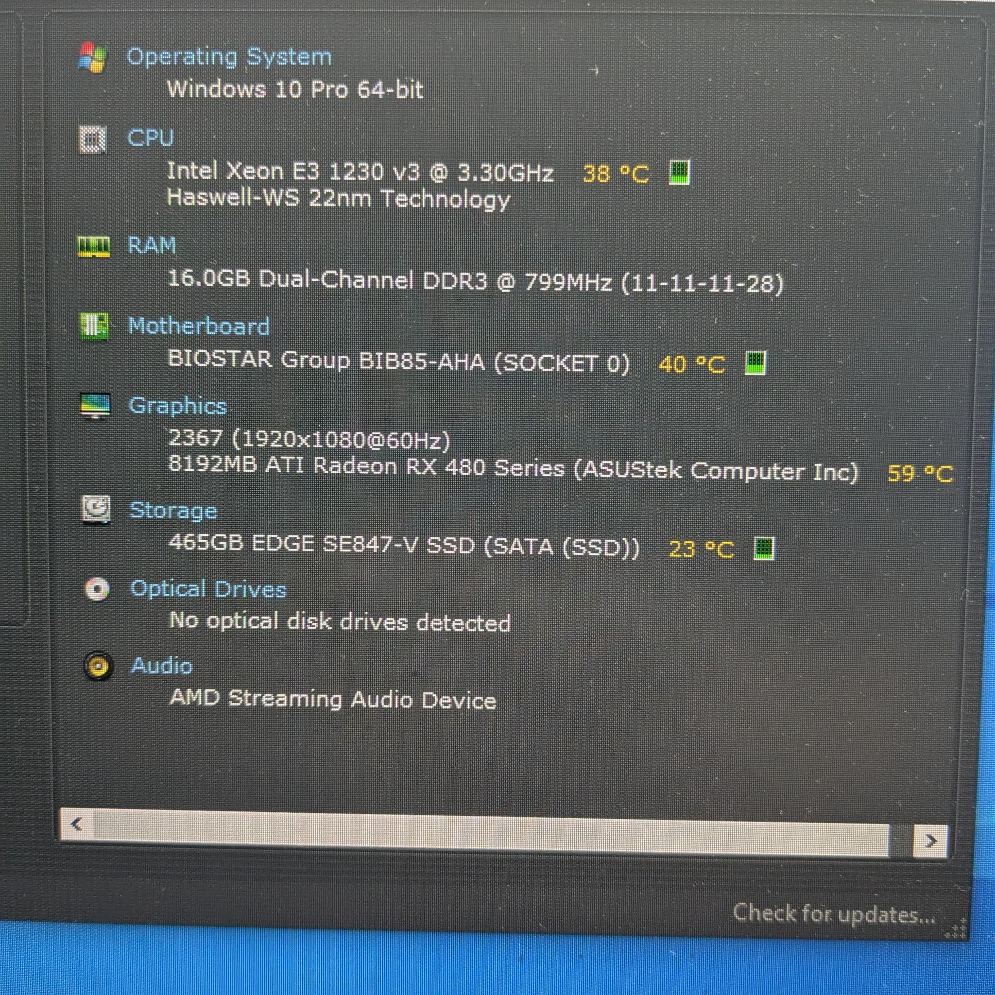 Marvel Rivals Ready | Xeon (same as i7) , 16GB RAM, RX 480 8GB, 500GB SSD, Win10, RGB, Wifi