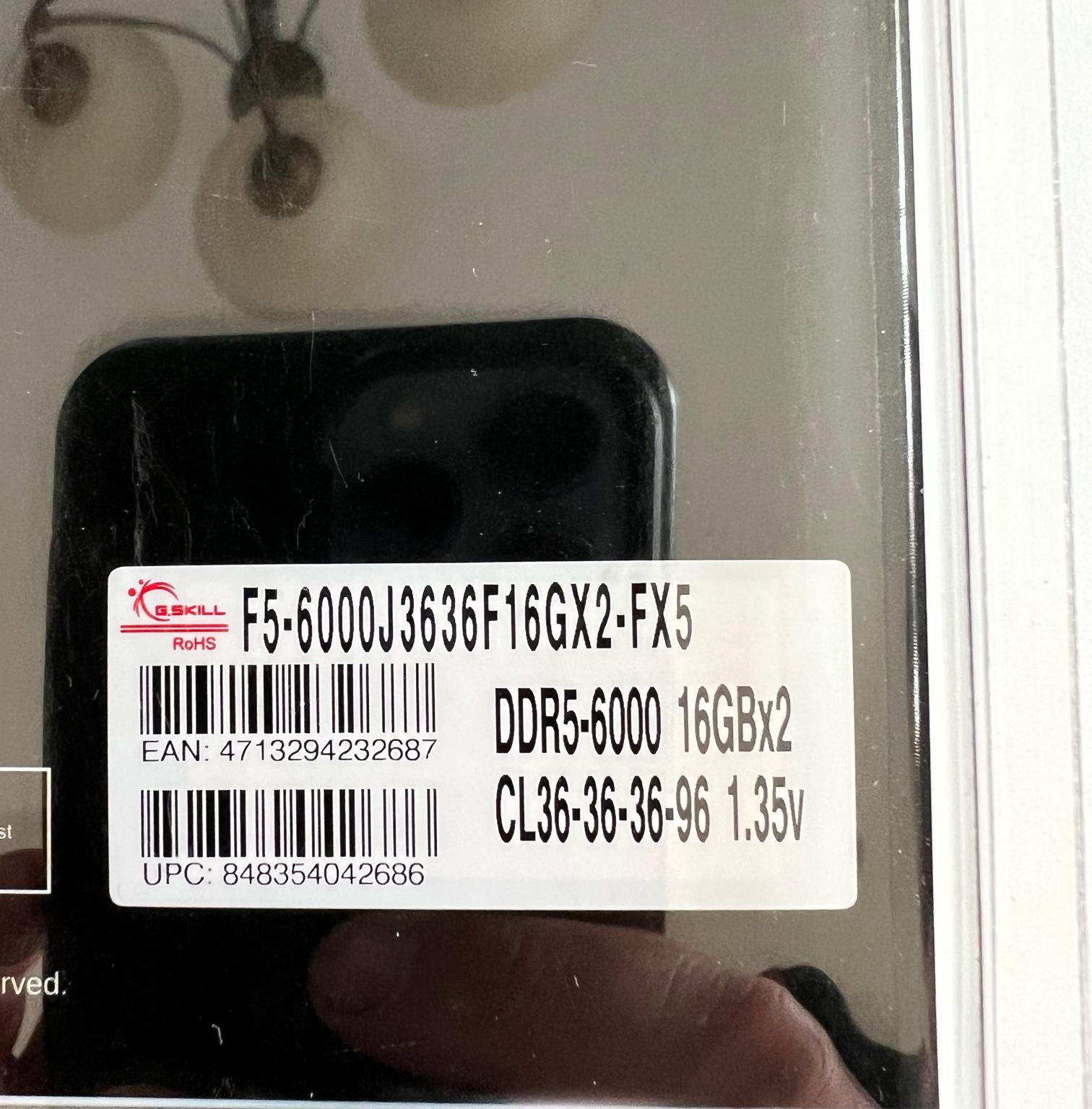 G.Skill Flare X5 DDR5 6000 (AMD Expo) 32GB (2 x 16GB) 288-Pin SDRAM DDR5 6000 