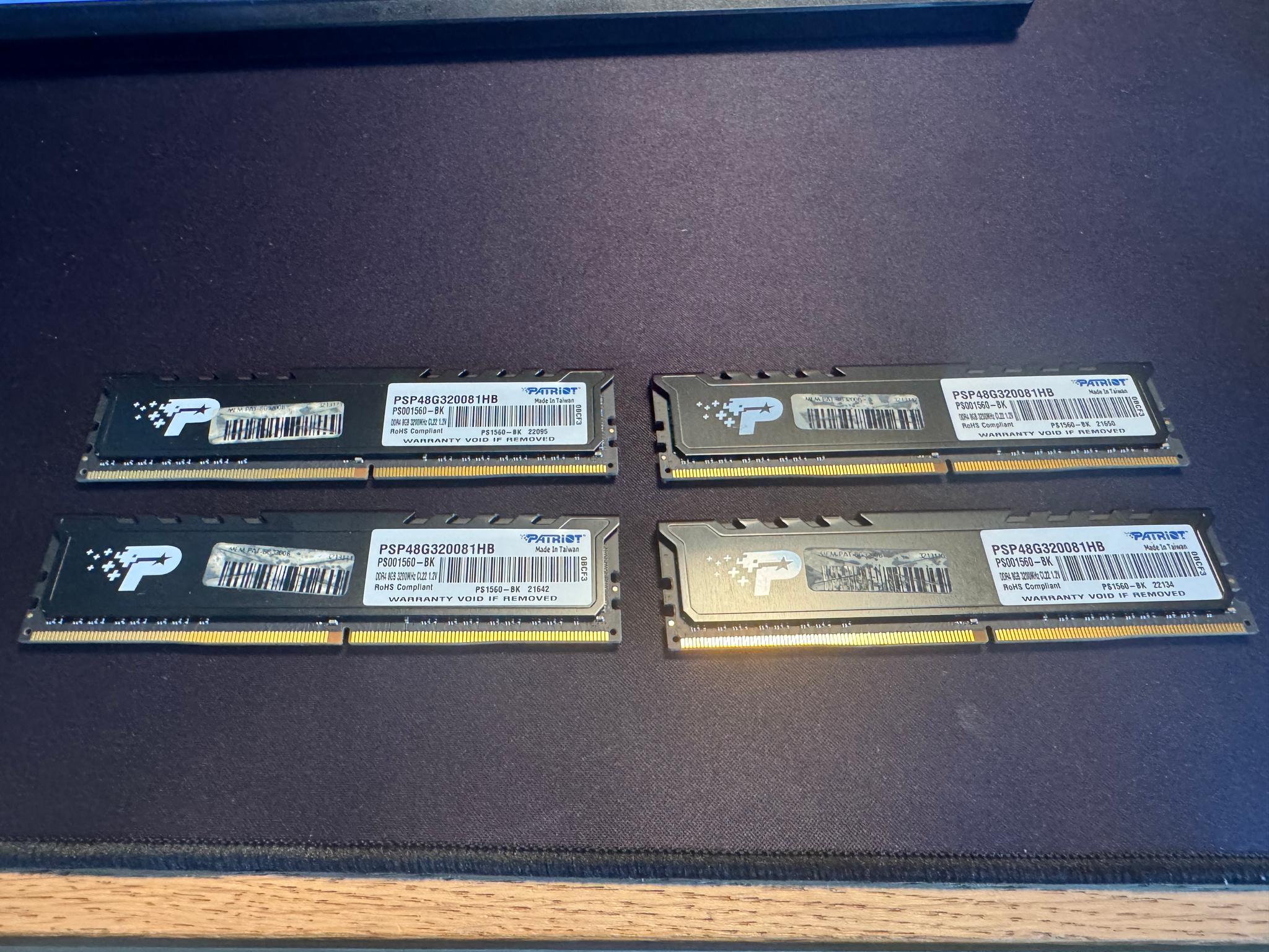 Patriot Signature Premium 32GB DDR4-3200 (4x8GB)