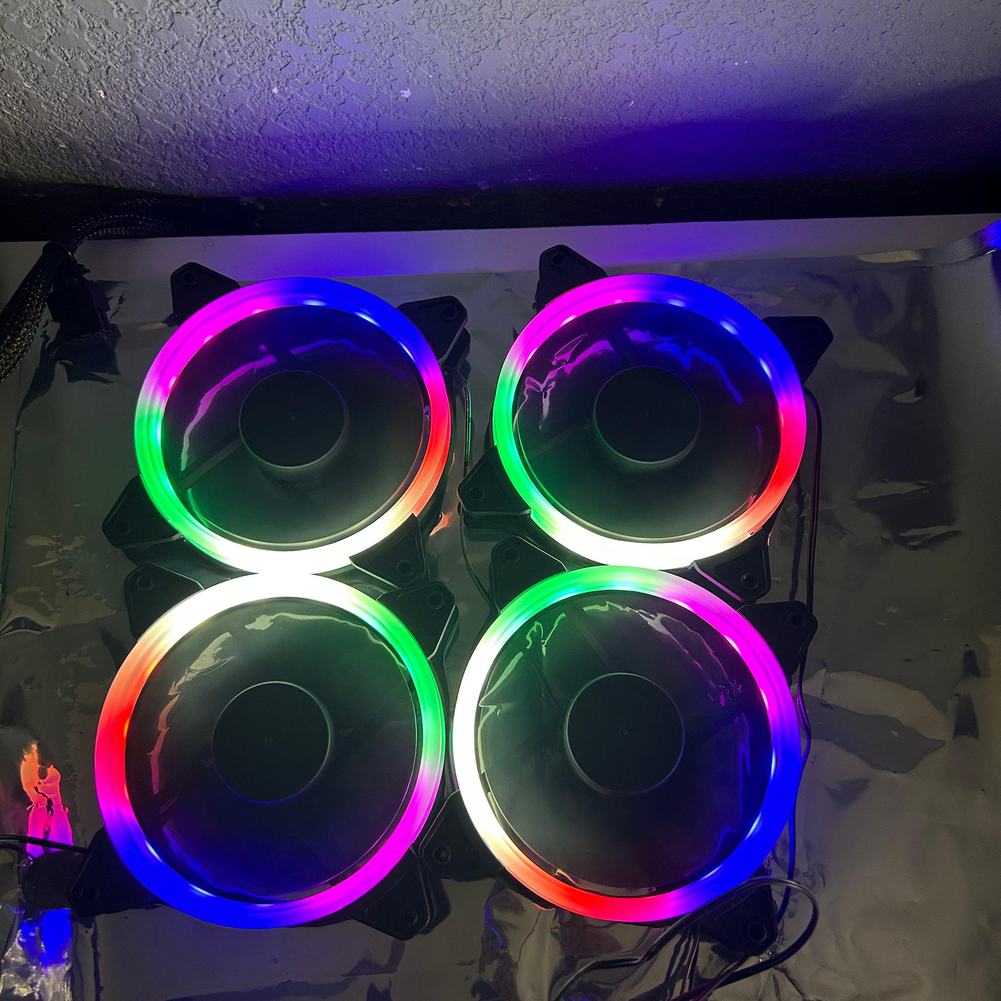 (4) Pack 120MM RGB Case Fans (Molex) 