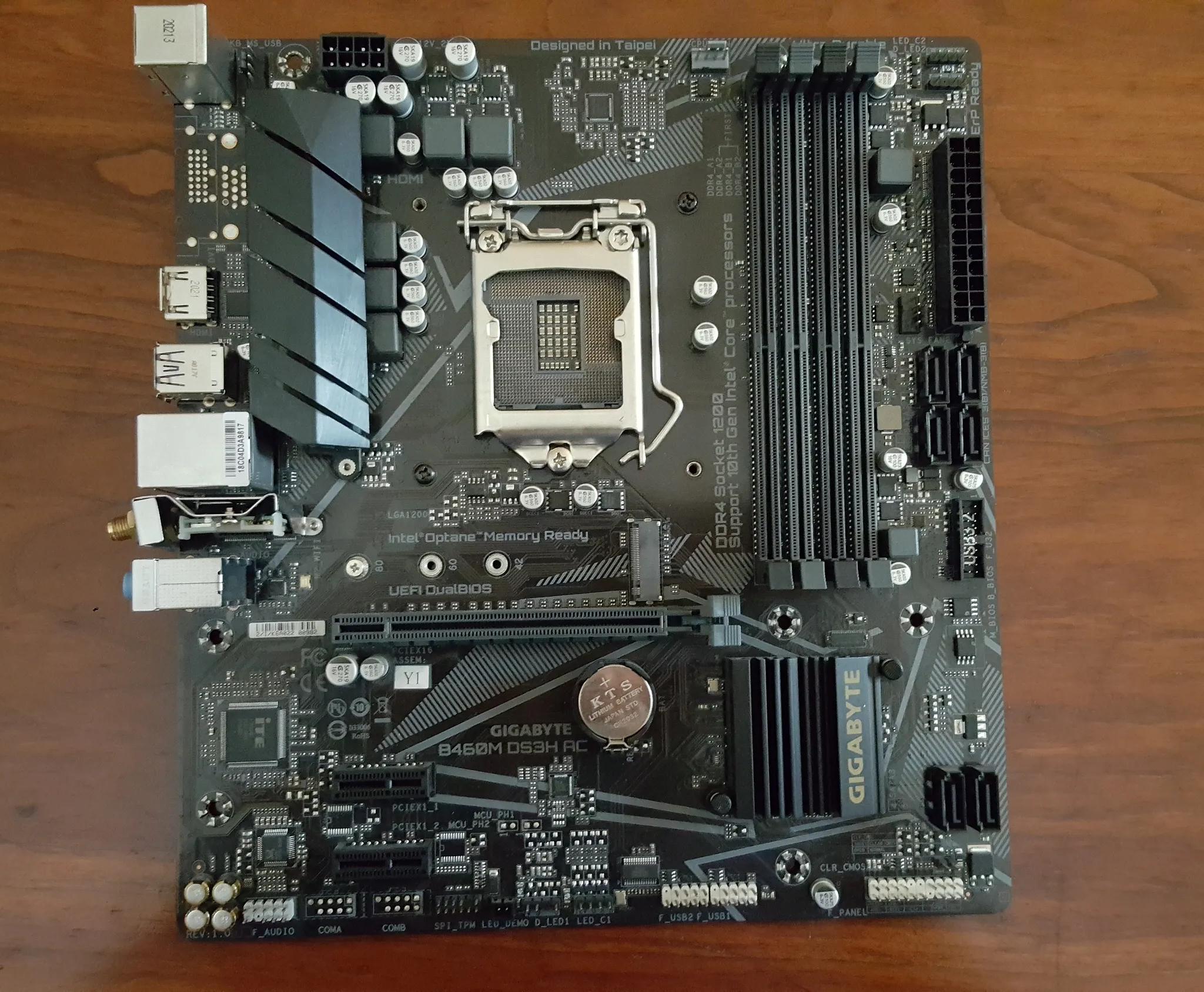 GIGABYTE B460M DS3H AC MOTHERBOARD, LGA 1200 with WI-FI
