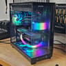 PC Case with Tempered Glass and 6 RGB Fans