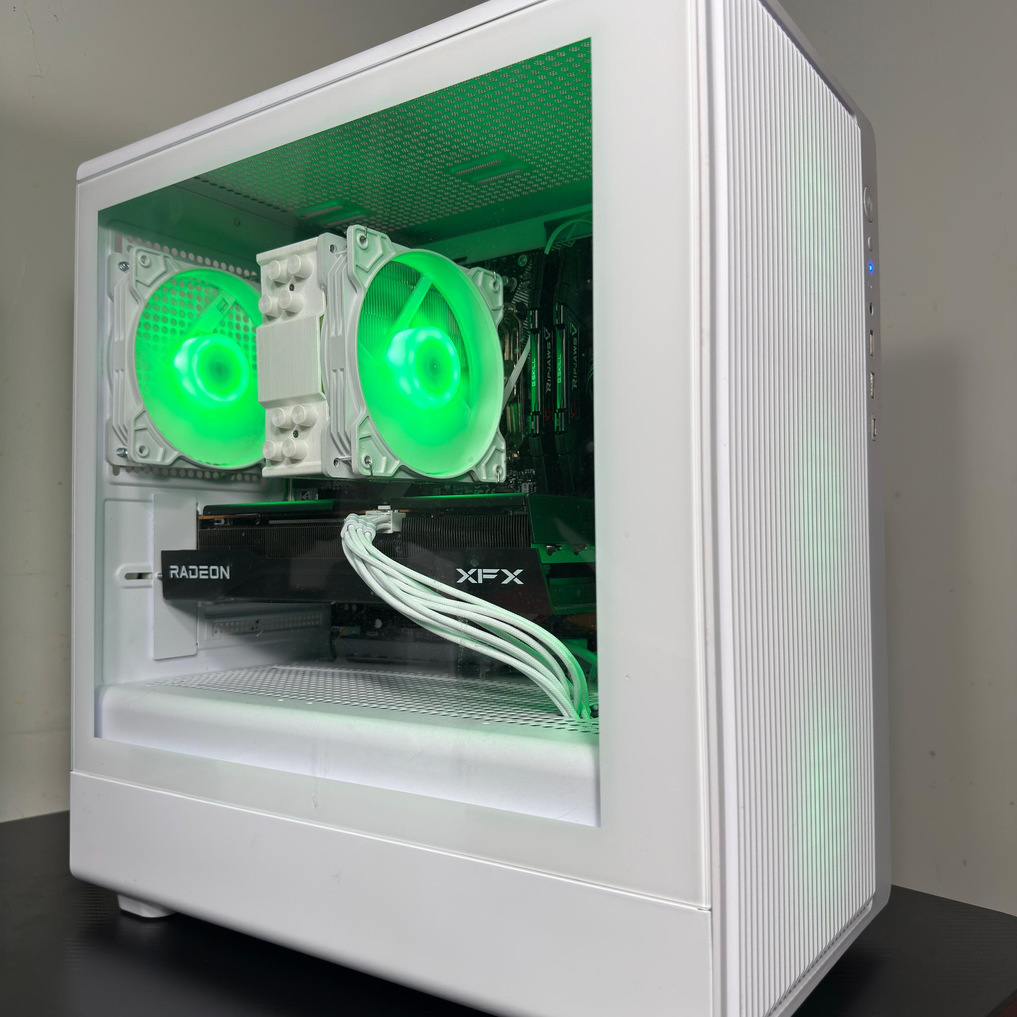 Radeon RX 9060 XT 16GB Custom Gaming PC - Ryzen 7 5700X3D