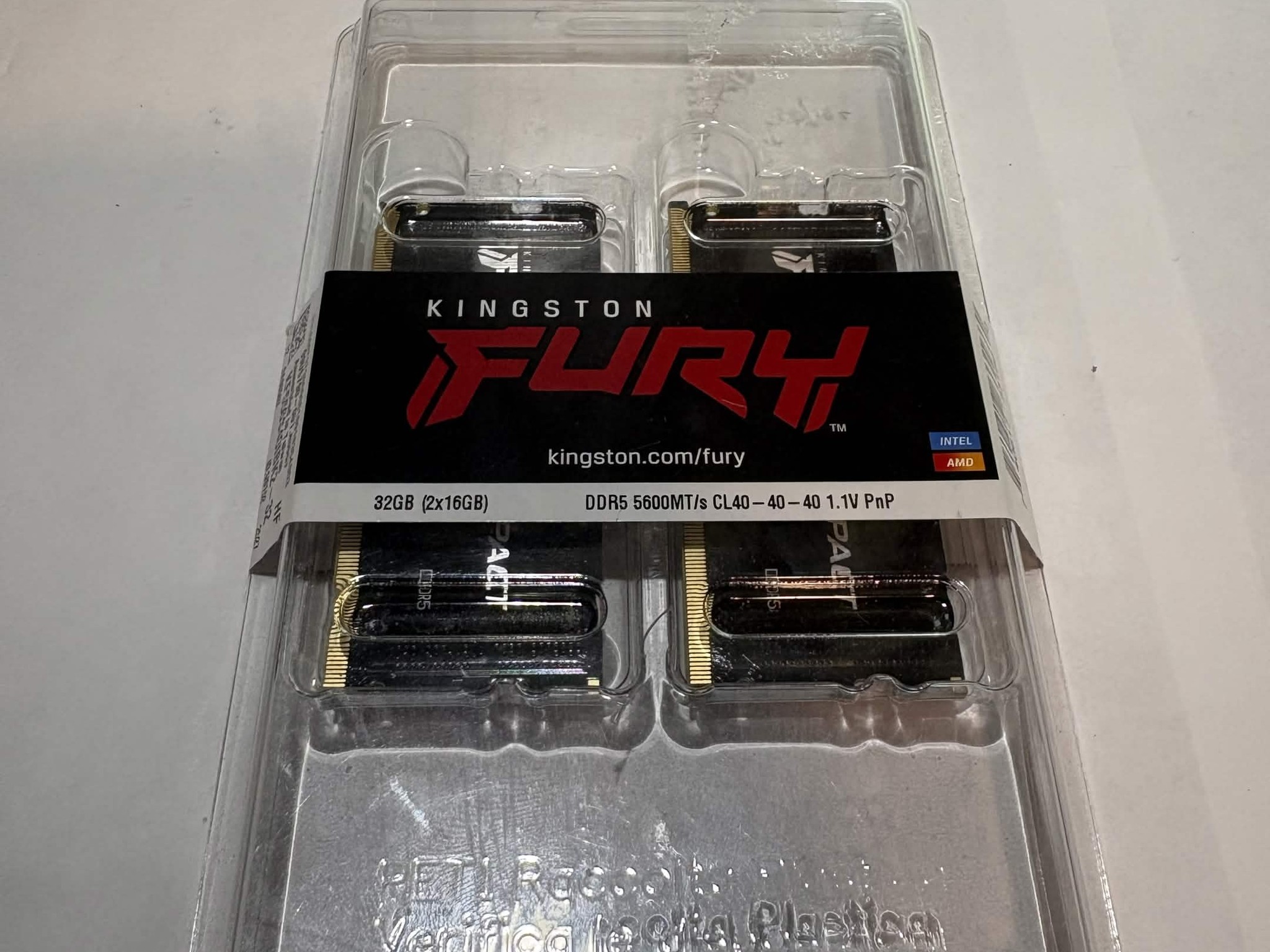 Kingston Fury 32GB (2x16GB) DDR5 5600MHz CL40 RAM Kit