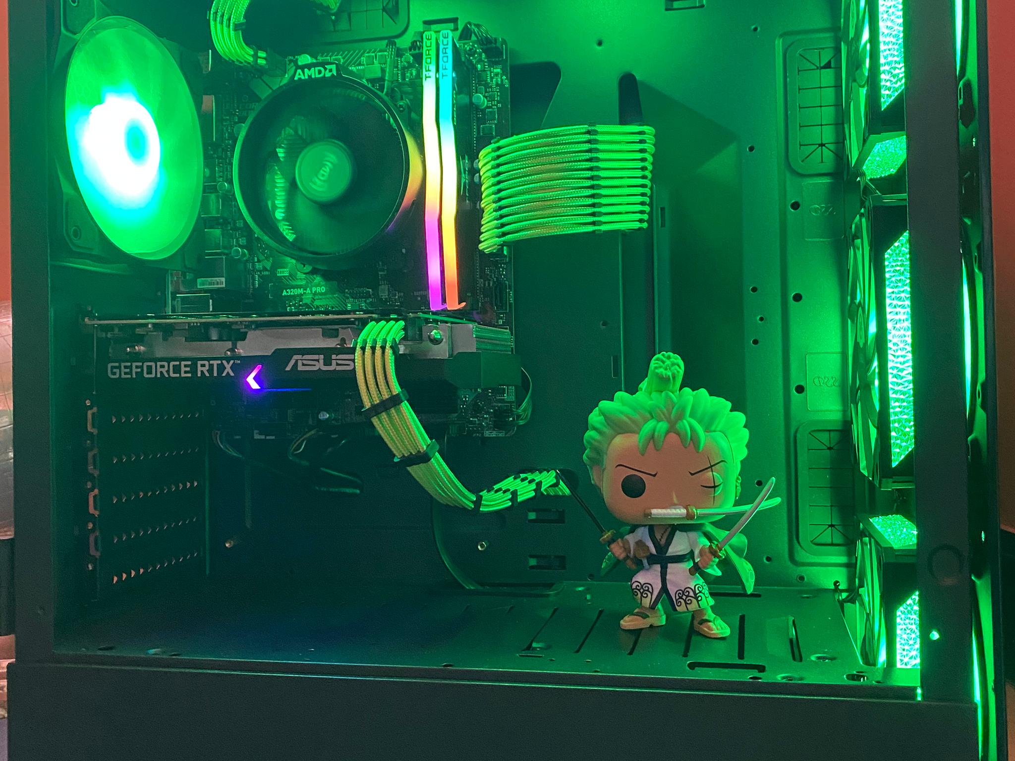 ⚔️🗡️Roronoa Zoro|RTX 3050 8GB|Ryzen 3 3100|16GB T-Force RGB @3200MHz|1TB WD Blue SSD|Windows 11 Pro