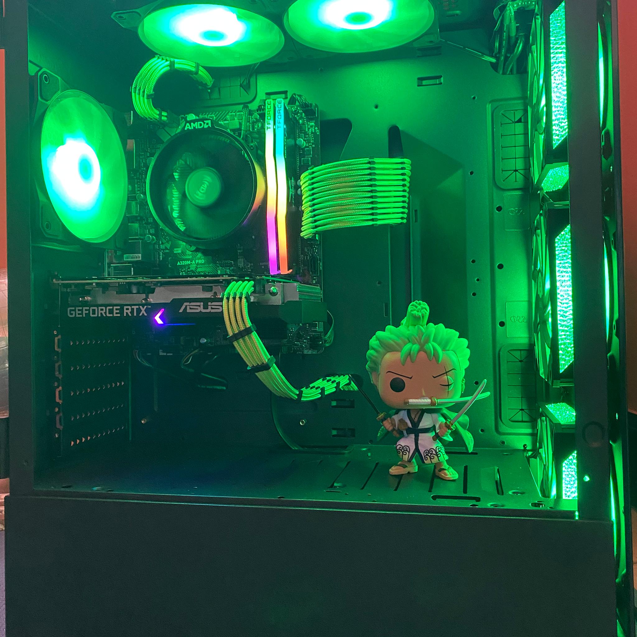 ⚔️🗡️Roronoa Zoro|RTX 3050 8GB|Ryzen 3 3100|16GB T-Force RGB @3200MHz|1TB WD Blue SSD|Windows 11 Pro