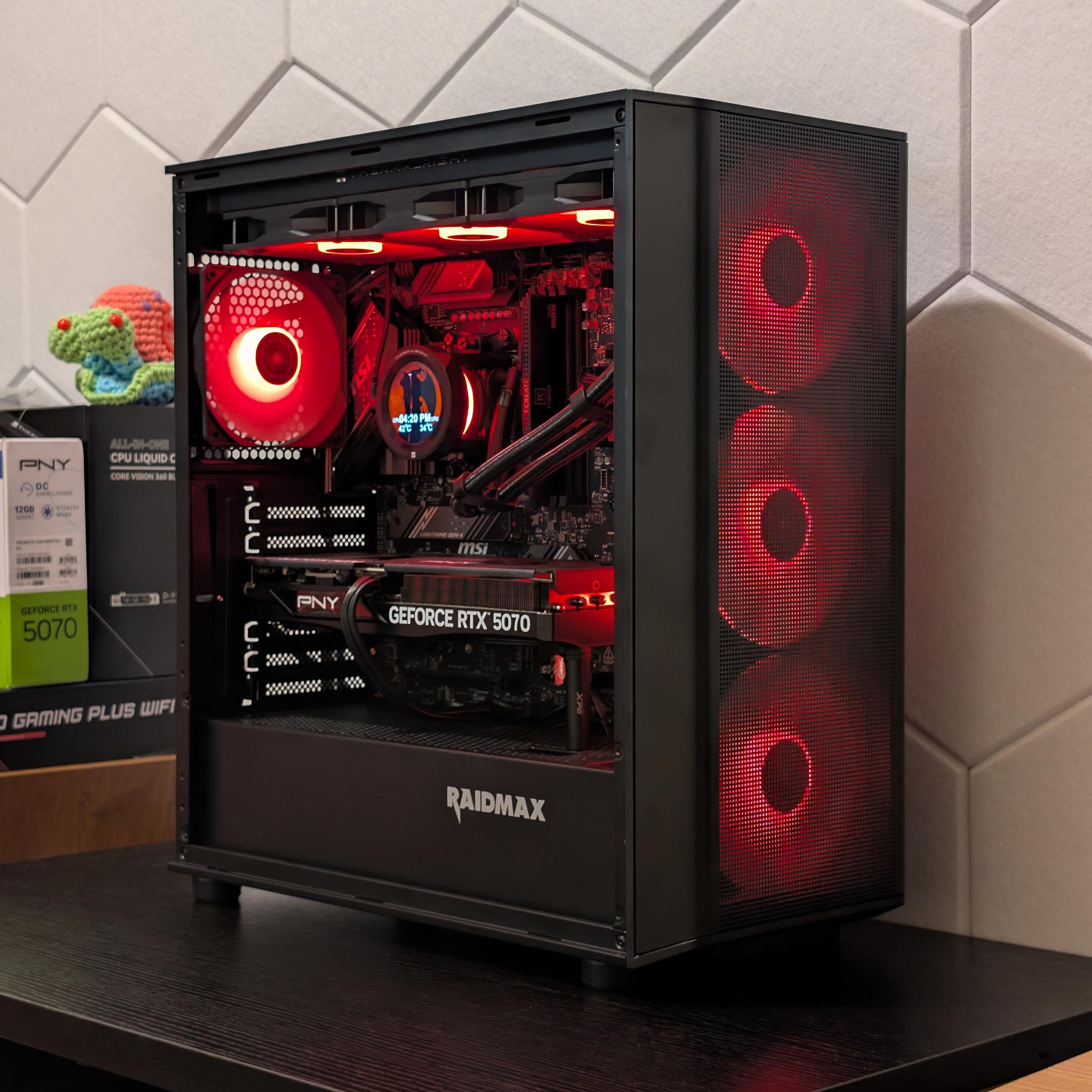 🐈‍⬛🔥1440p Gaming Beast | RTX 5070 | Ryzen 5 7600X | 1TB SSD | 32GB RAM | WiFi 6 & Bluetooth🔥🐈‍⬛