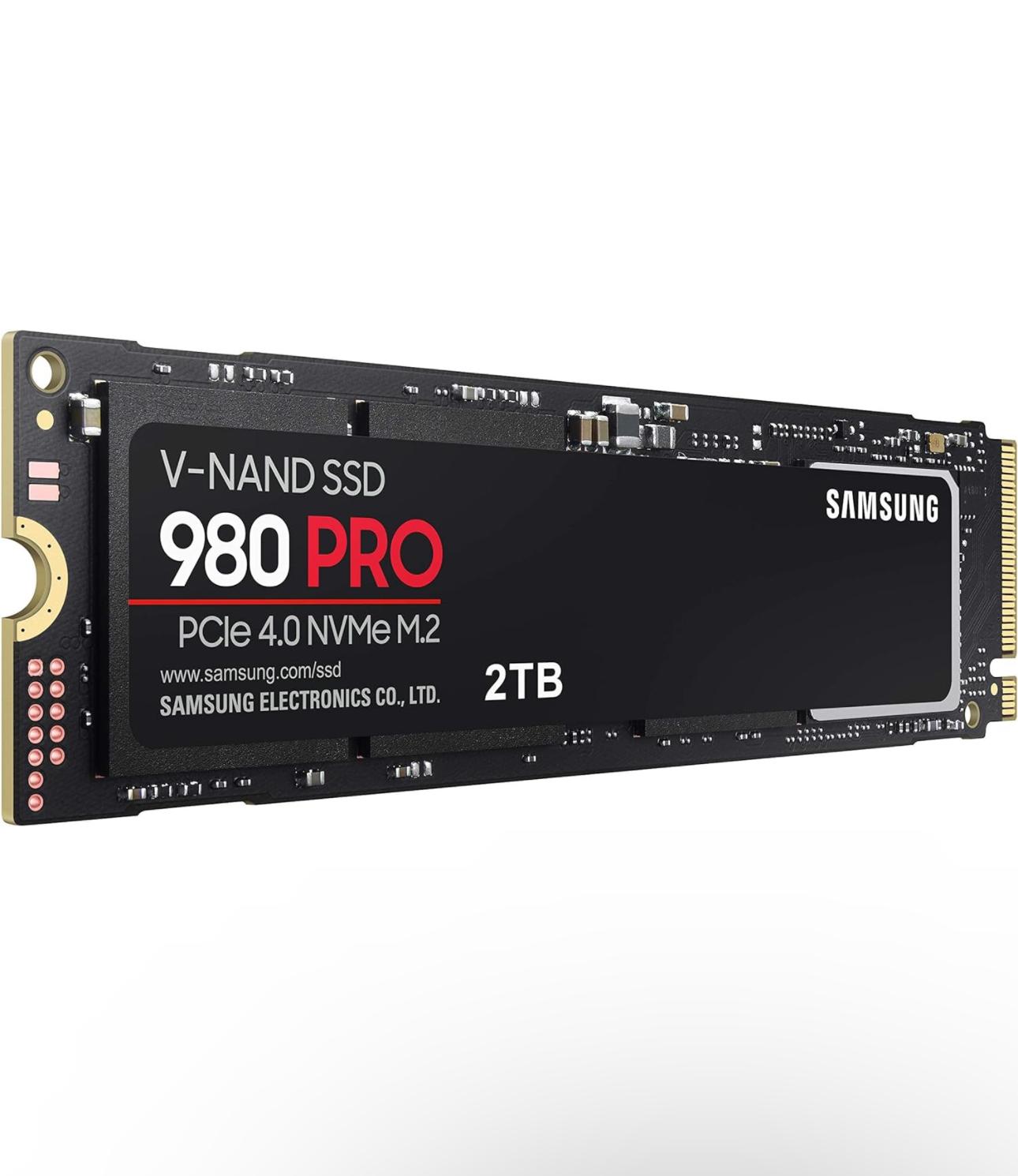 2TB SAMSUNG 980 PRO SSD PCIe NVMe Gen 4 Gaming M.2 Internal Solid State