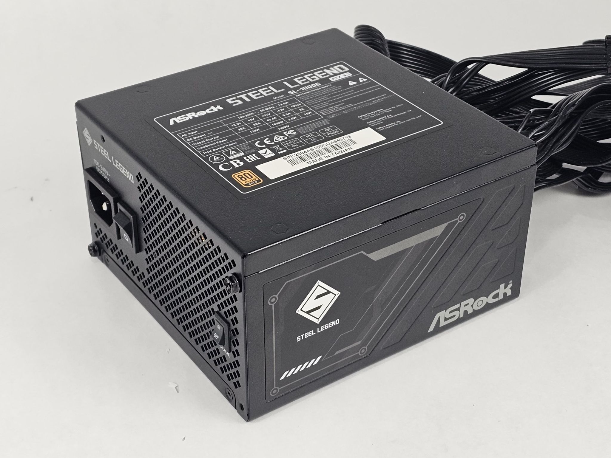1000 Watt PSU ASRock Steel Legend SL-1000G Power Supply