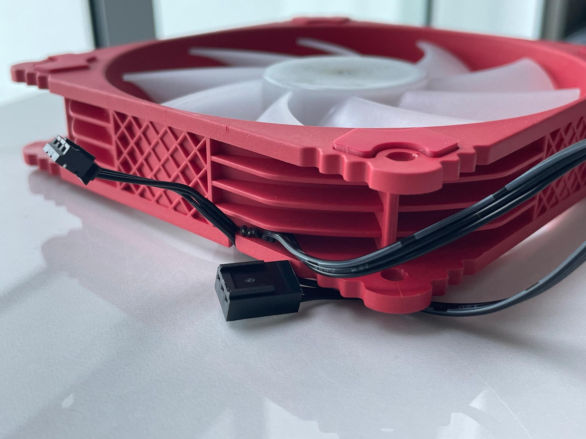 OEM 120mm Red & White Case Fan