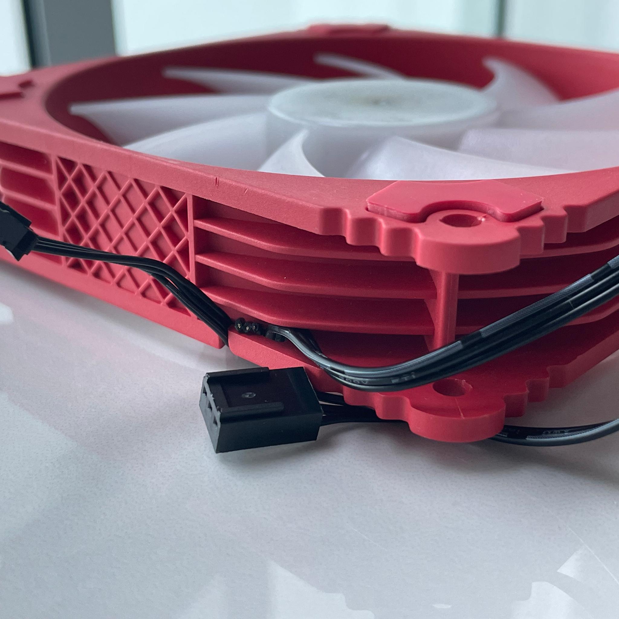 OEM 120mm Red & White Case Fan