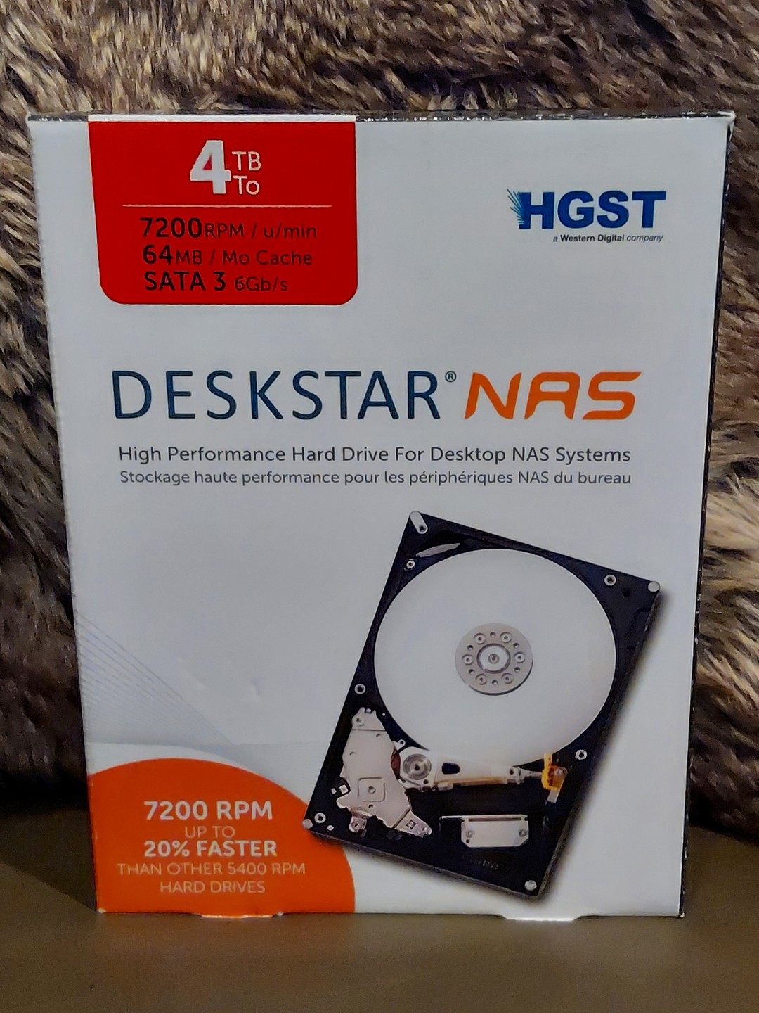 NEW HGST Deskstar 4TB NAS 3.5 in. Internal Hard Drive (Retail Kit