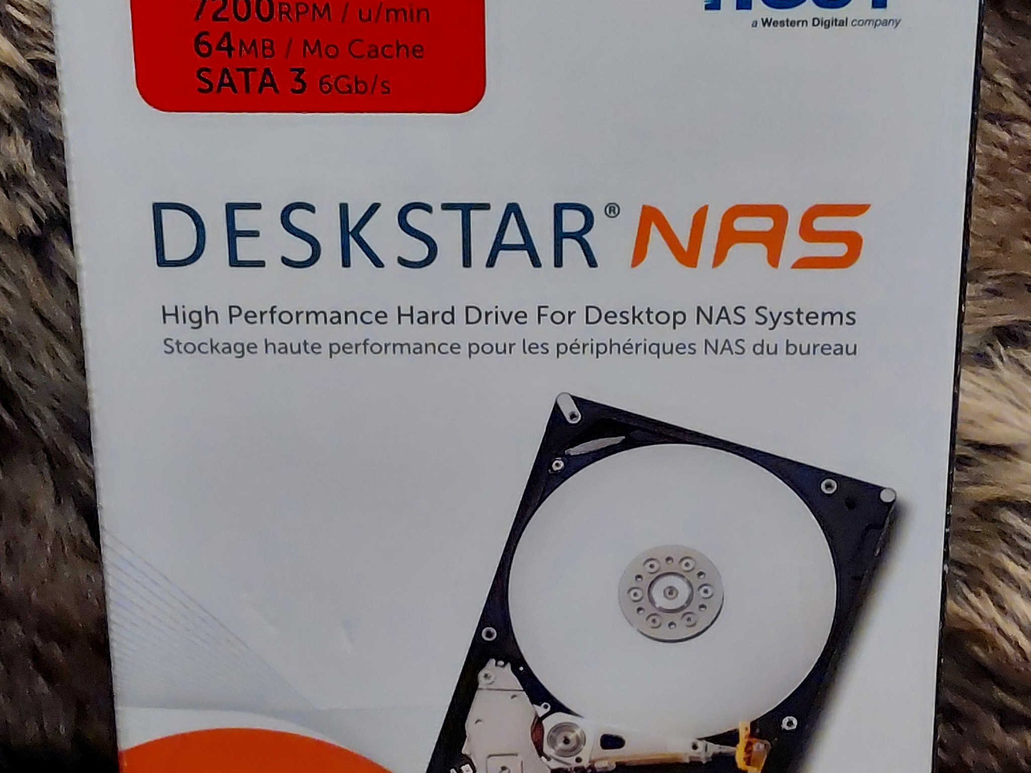 NEW HGST Deskstar 4TB NAS 3.5 in. Internal Hard Drive (Retail Kit