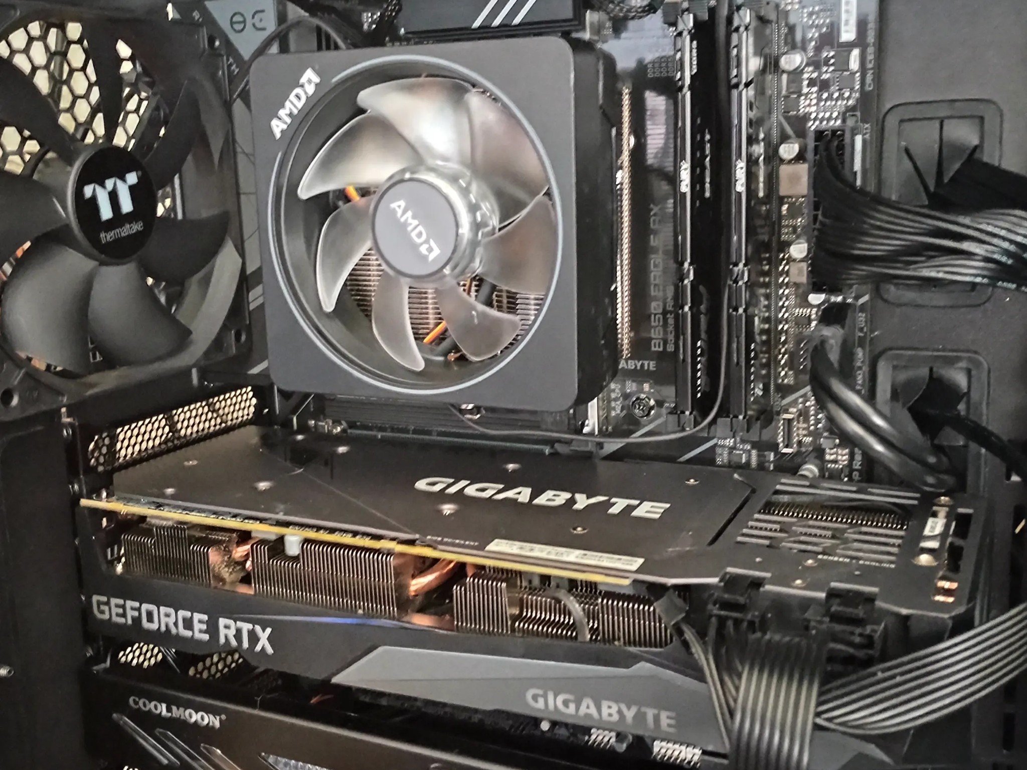 Ryzen 5 7500F, RTX 3060TI w/8gb VRAM, 16gb DDR5 RAM, 1TB SSD, 650 Watt PSU