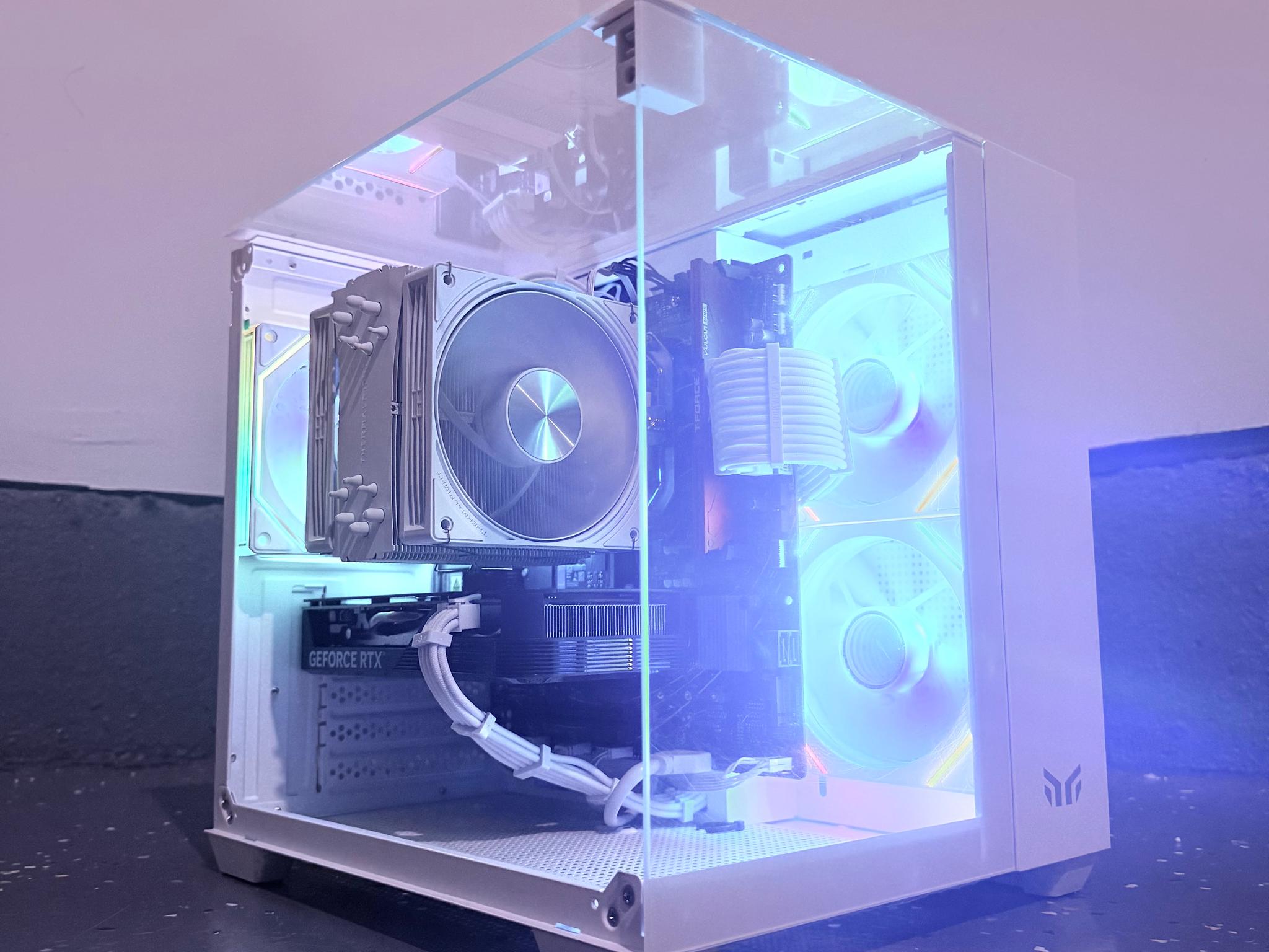 ⚪️"Polar Aura"🌈| 1440p Gaming | RTX 4060 Ti | Ryzen 7 8700F | 16GB DDR5 | 1TB SSD | Free Shipping