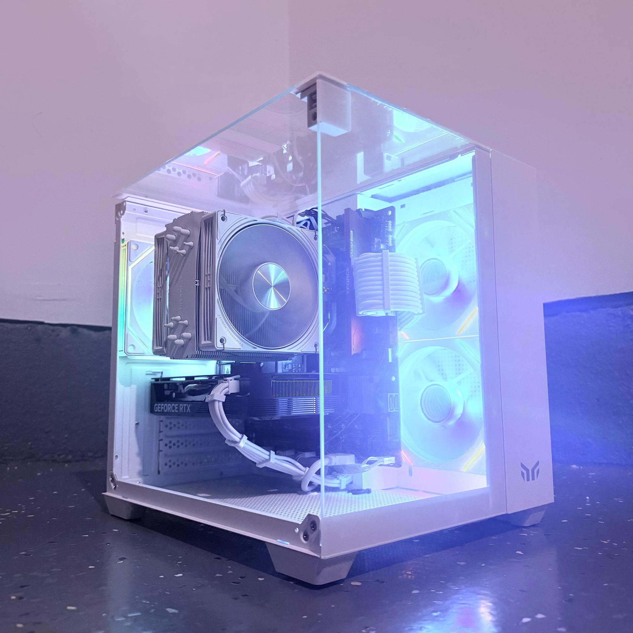 ⚪️"Polar Aura"🌈| 1440p Gaming | RTX 4060 Ti | Ryzen 7 8700F | 16GB DDR5 | 1TB SSD | Free Shipping
