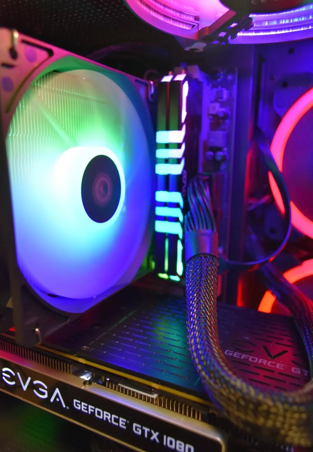 Gaming PC Intel I 5 9400 16 GB of RAM RGB GPU 1080 8 GB 1TB NVME+ 500GB HHD Custom built