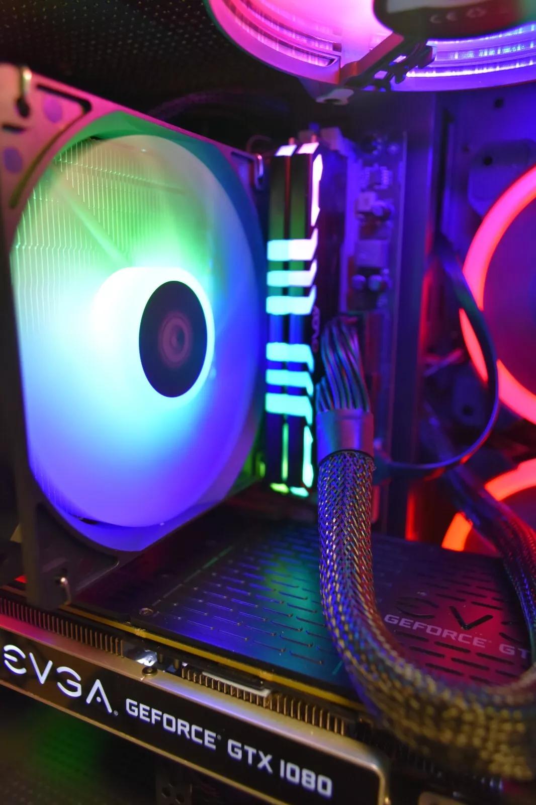 Gaming PC Intel I 5 9400 16 GB of RAM RGB GPU 1080 8 GB 1TB NVME+ 500GB HHD Custom built