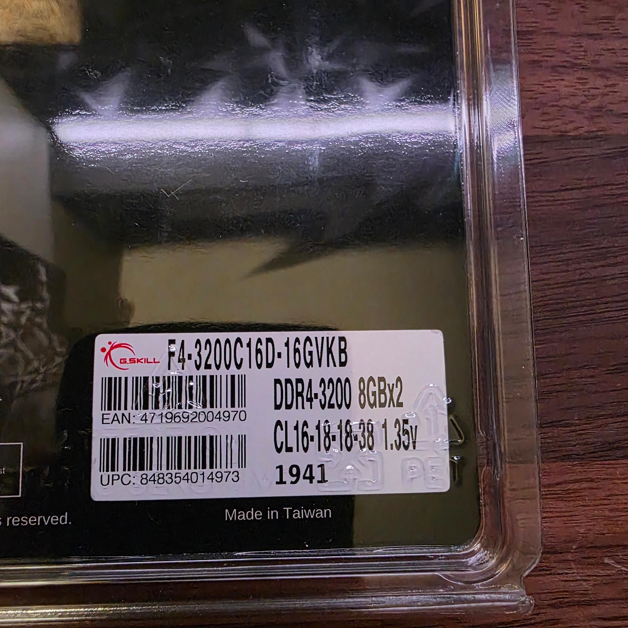 G. SKILL 16 GB DDR4 RAM