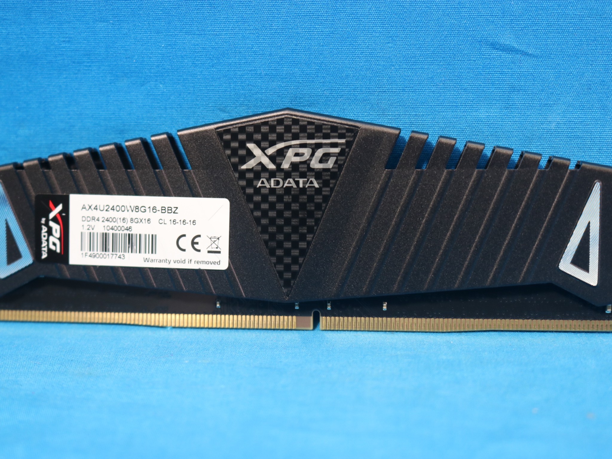 ADATA XPG Z1 16GB (2x8GB) DDR4 2400MHz CL16 1.2V Desktop RAM AX4U2400W8G16-BBZ