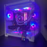 White 1080p/1440p Gaming PC – Liquid Cooled & High FPS