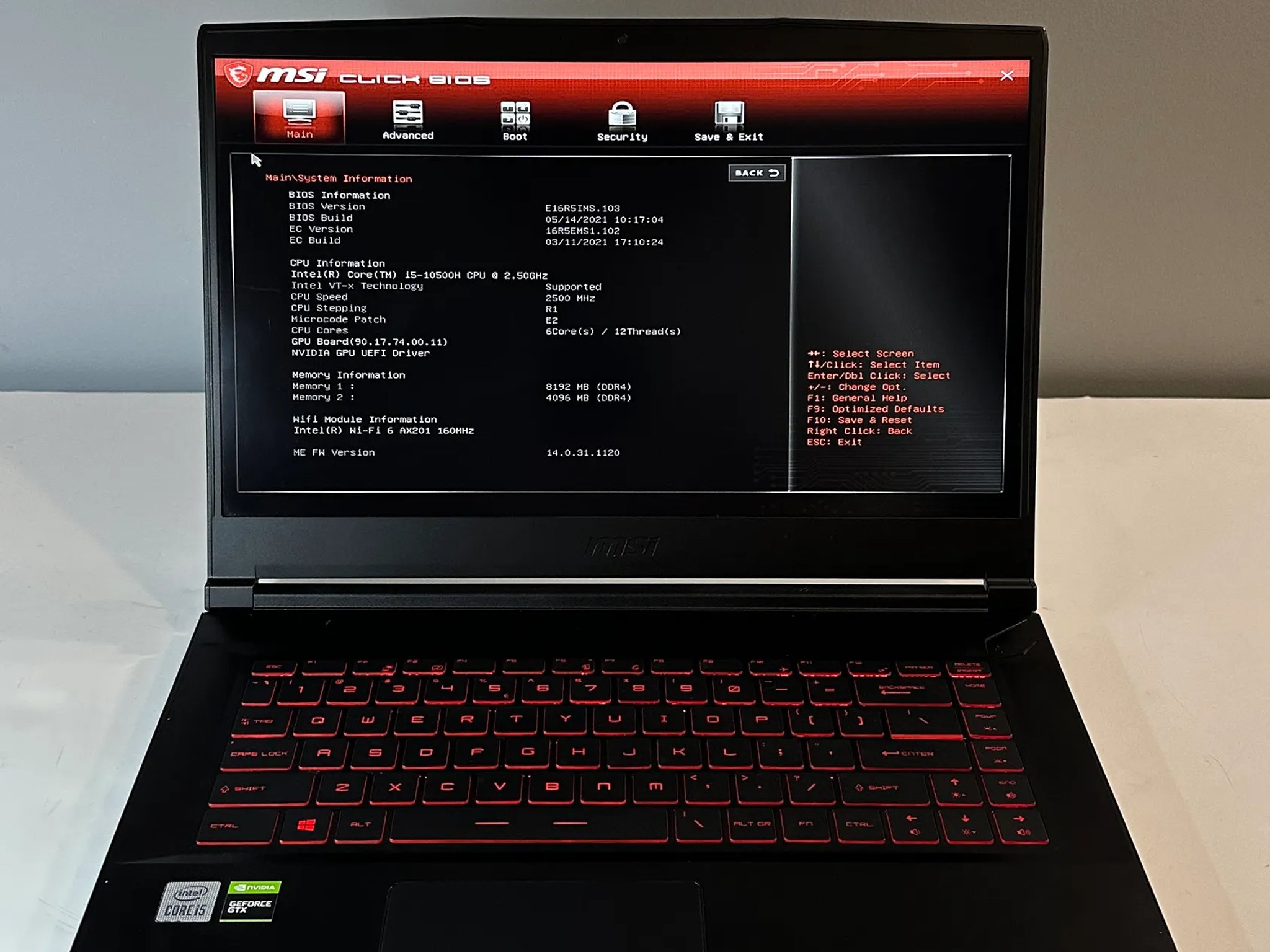 MSI GF63 Thin i5-10500H | GTX 1650 | 12GB Ram | 500GB SSD 15.6in 1080P 60Hz Gaming Laptop