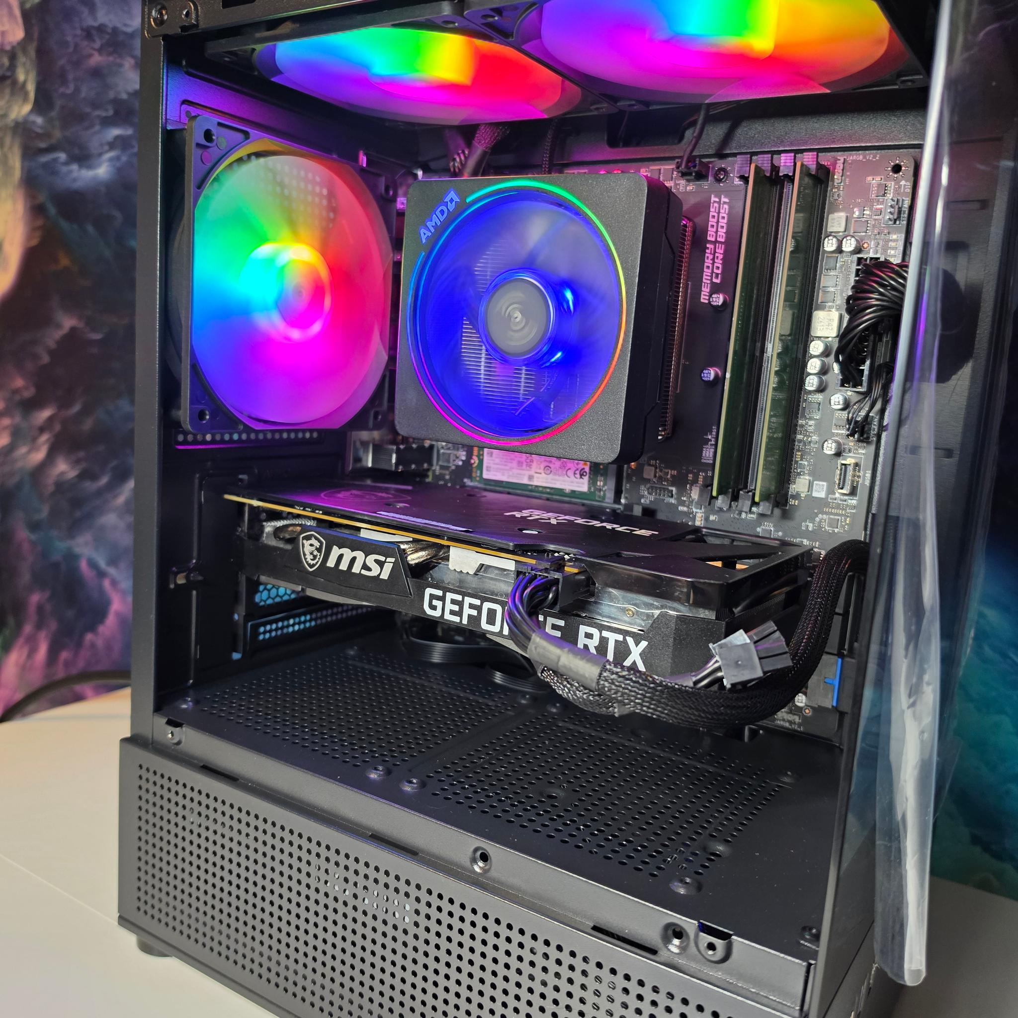 MSI RTX 3060ti 8gb + Ryzen 5500 PC Build #102