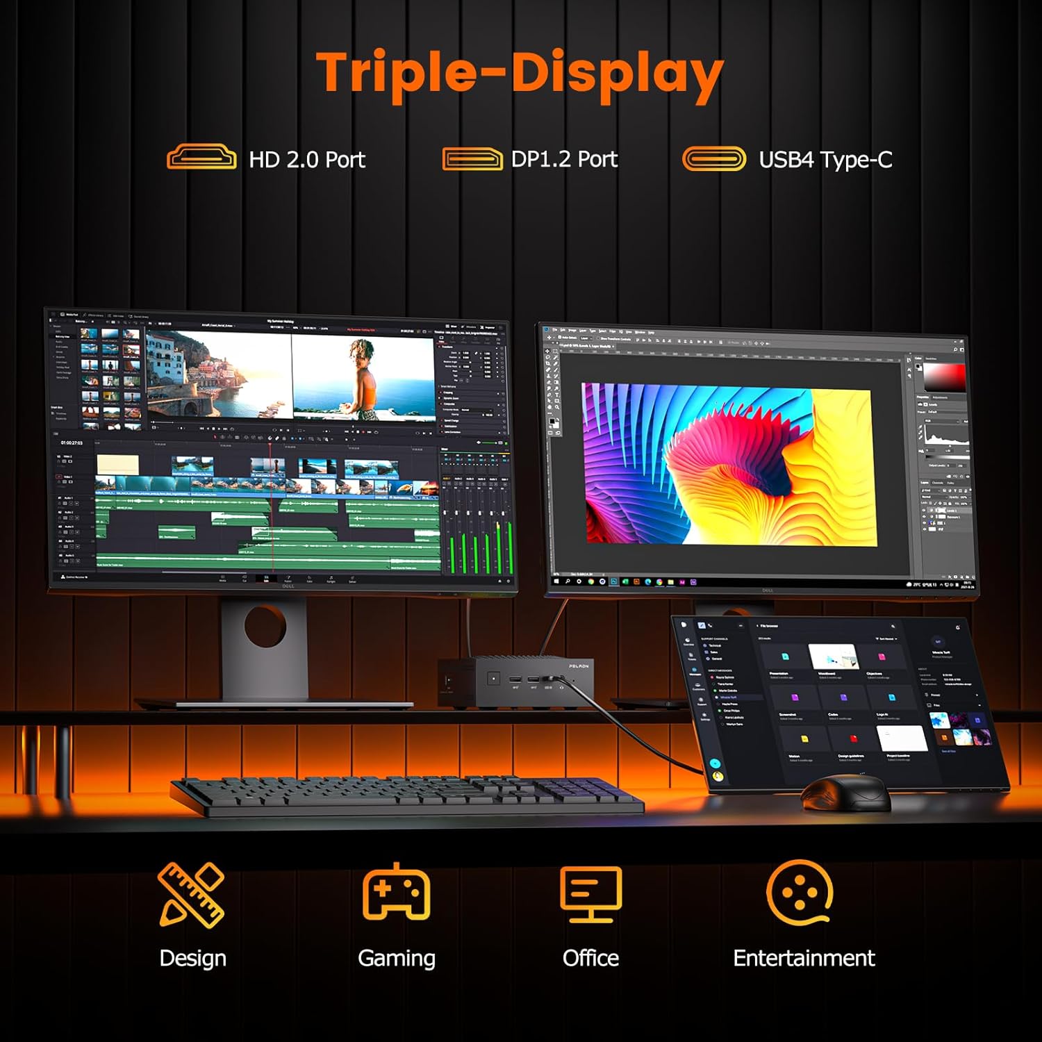 Ryzen AI 9 HX 370, 32GB DDR5 RAM + 1TB NVME SSD MINI PC PELADN